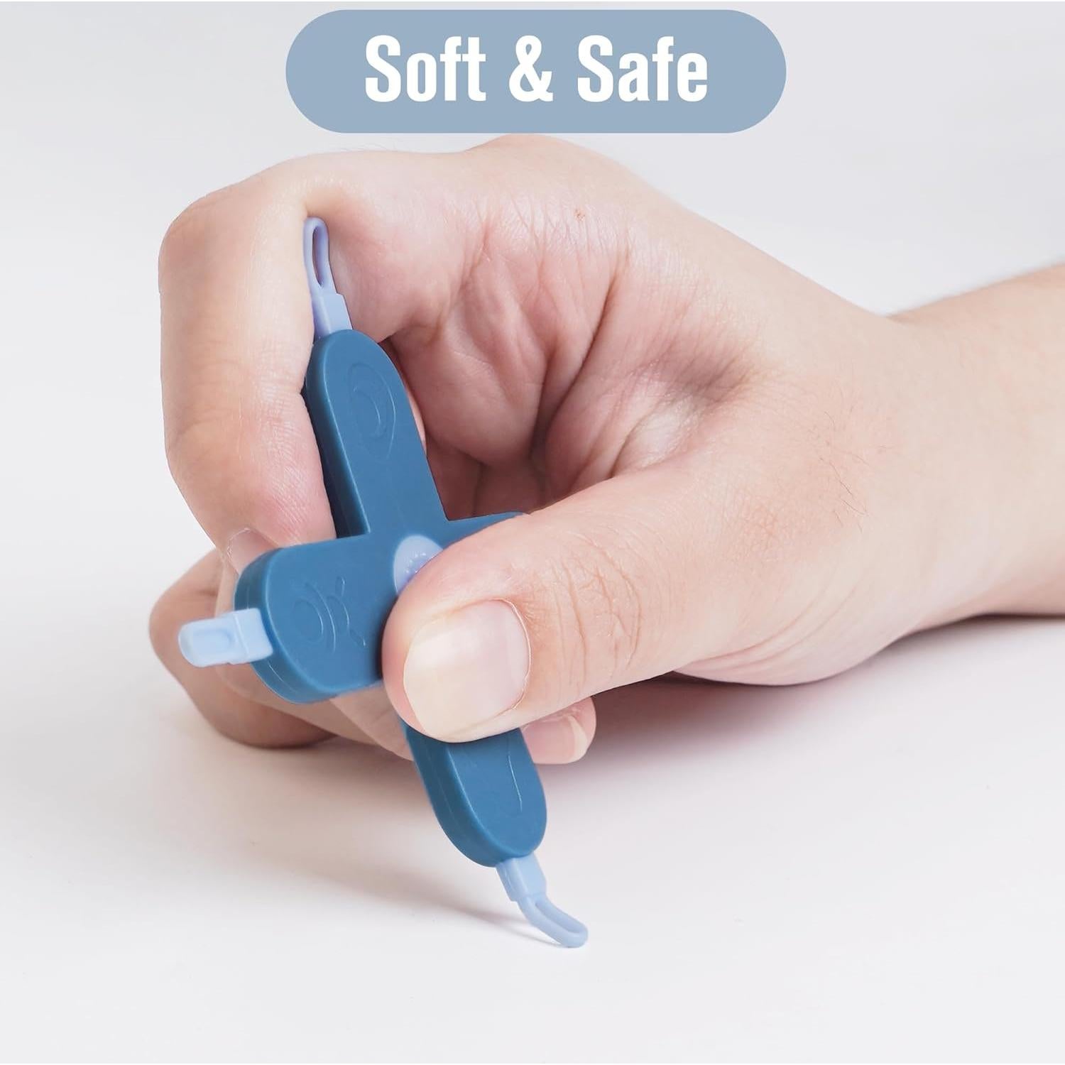 Limpiador 4 en 1 para Bebés Doytn - Nariz, Uñas y Oídos Azul