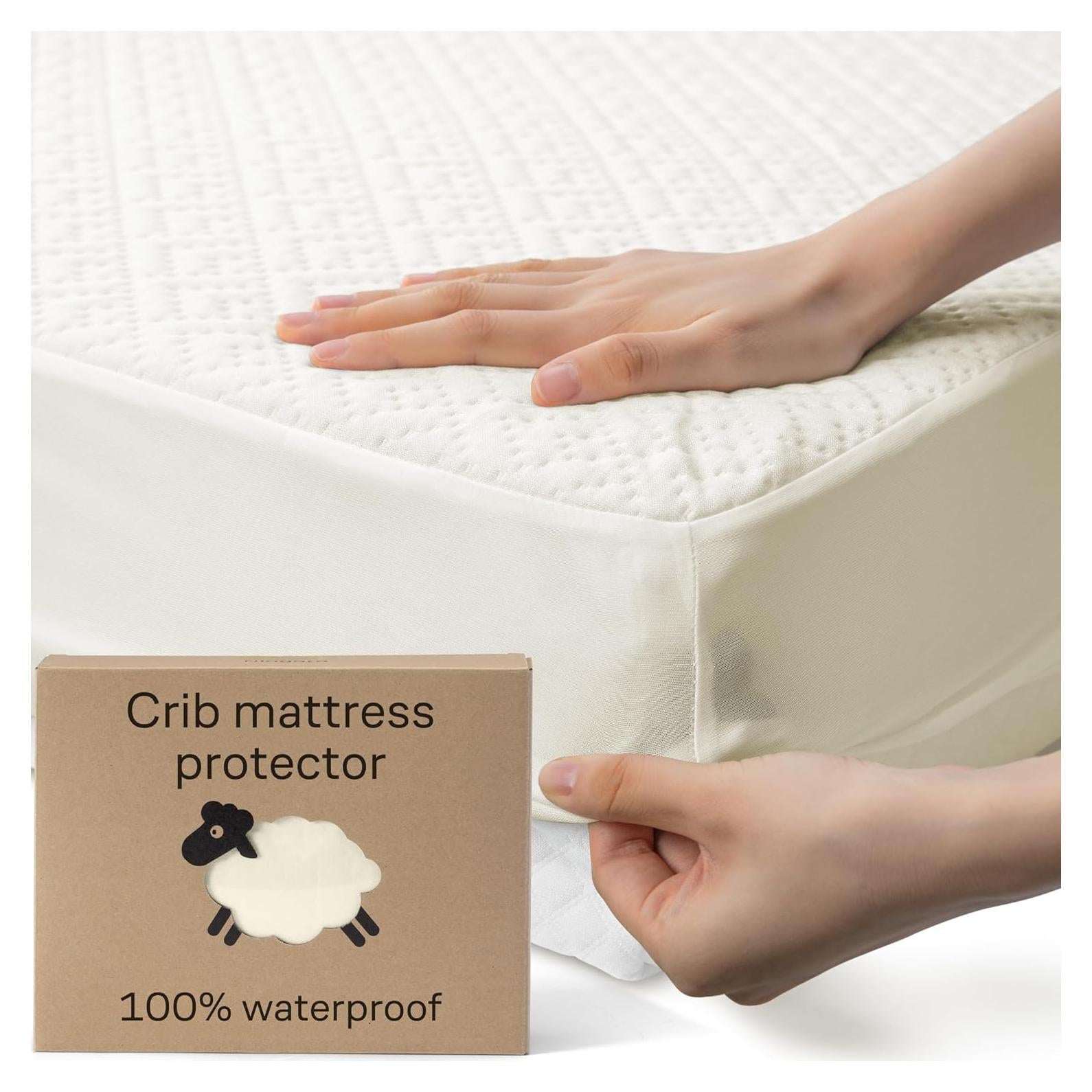 Protector de Colchón de Cuna Niagara Beige 100% Impermeable