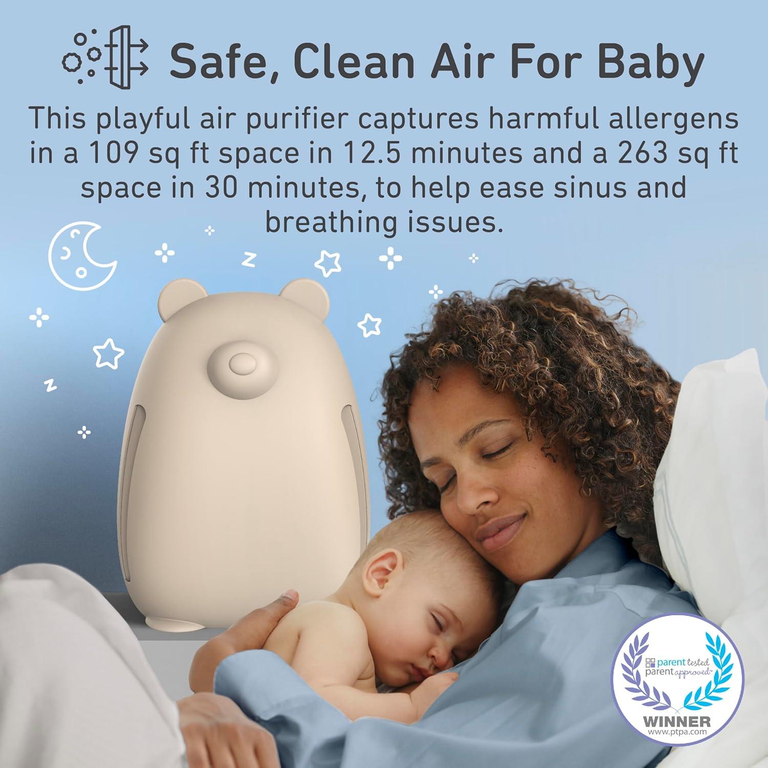 Purificador de Aire HEPA PureBaby Bear - Luz UV-C, 4 Etapas