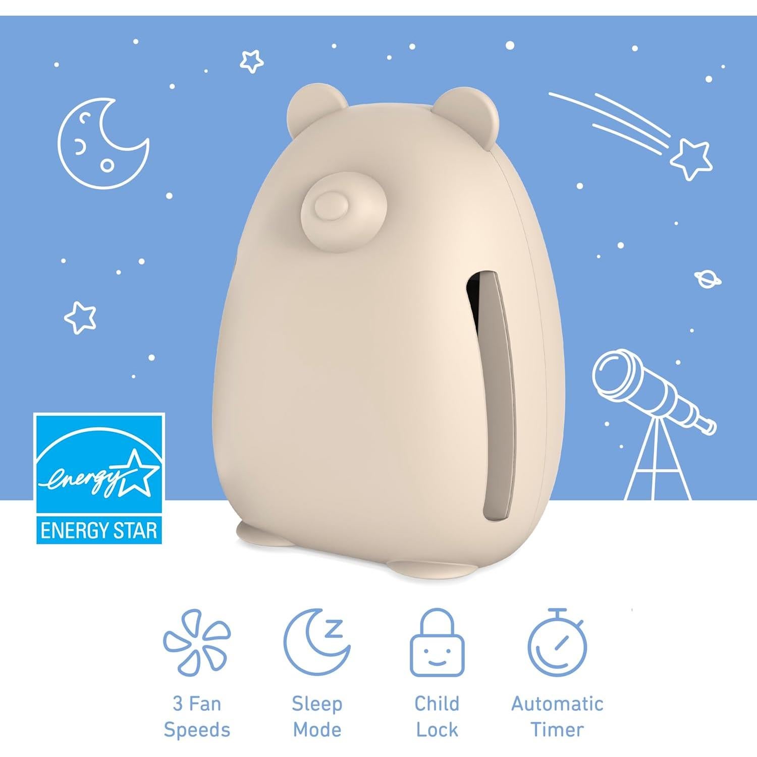 Purificador de Aire HEPA PureBaby Bear - Luz UV-C, 4 Etapas