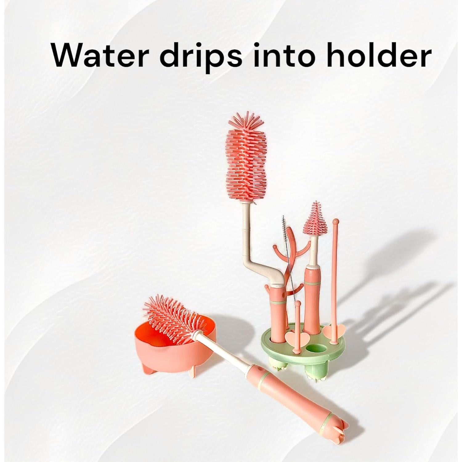 Juego de cepillos de silicona Genérico para biberones 4 piezas