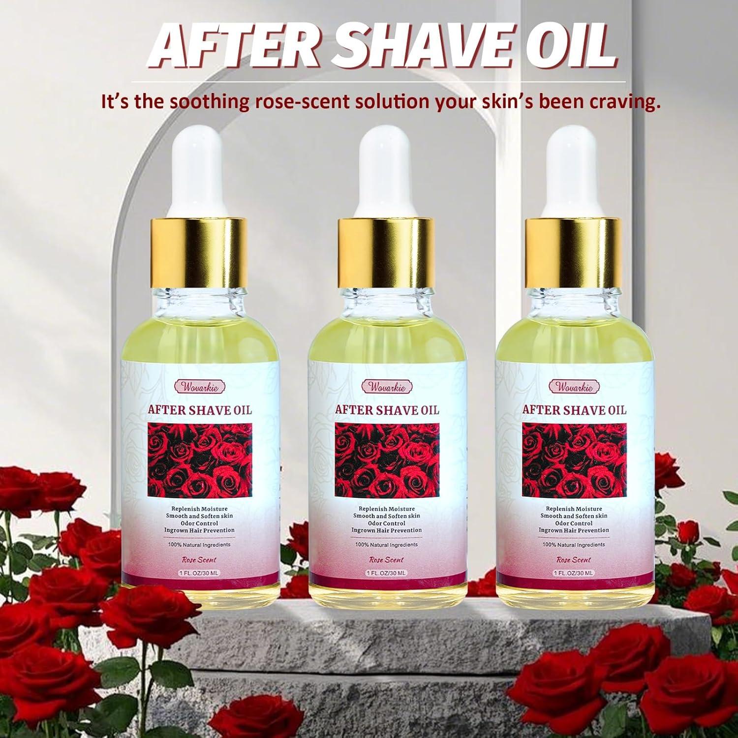 Set de 3 Aceites After Shave Wovarkie 30 ml Rosa Hidratante