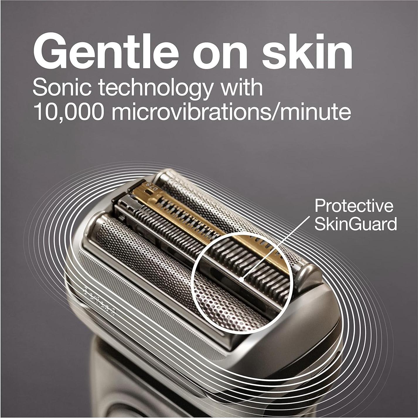 Afeitadora Eléctrica Braun Serie 9 9370cc con Estación de Limpieza