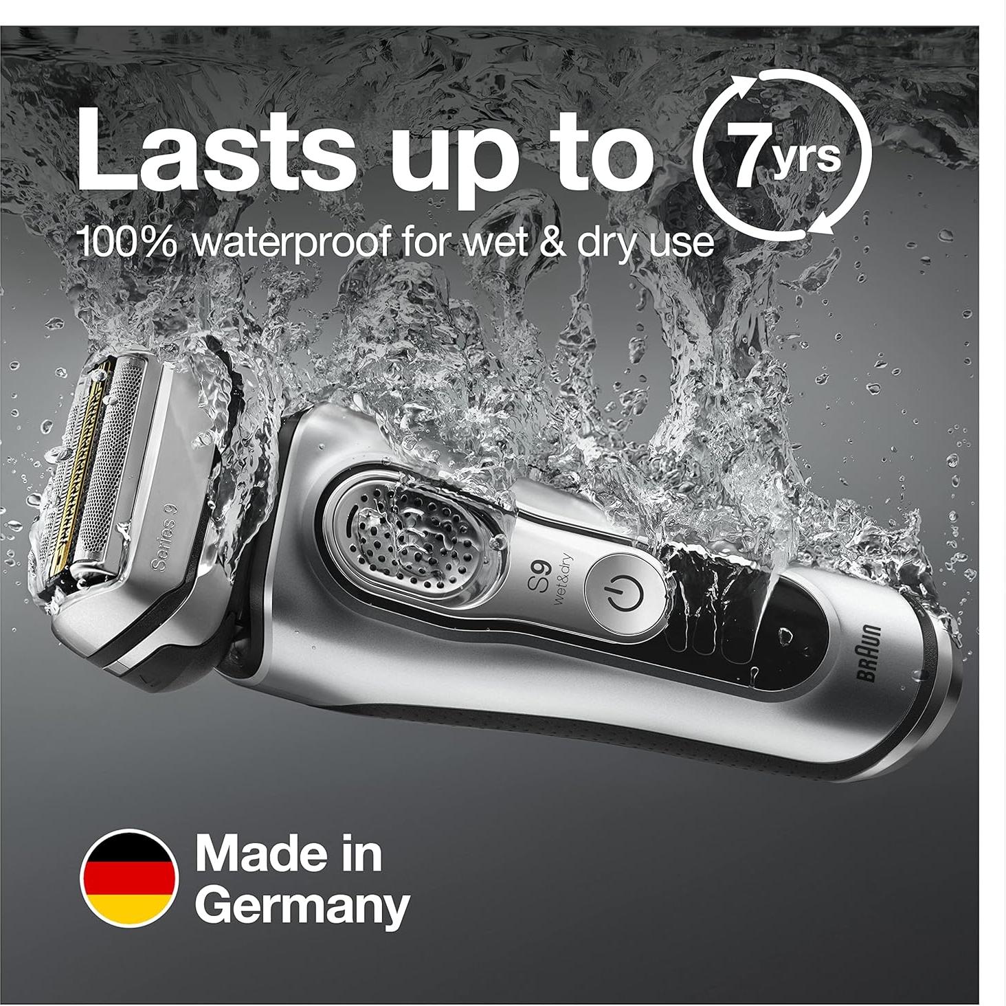 Afeitadora Eléctrica Braun Serie 9 9370cc con Estación de Limpieza