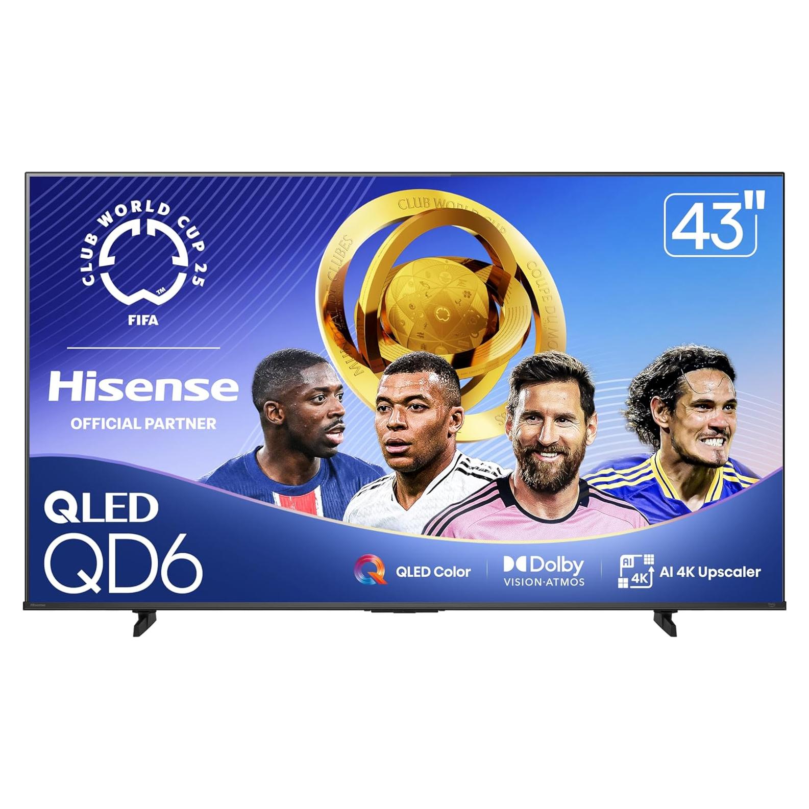 Televisor Hisense 43" QLED 4K UHD Smart Fire TV 43QD6QF