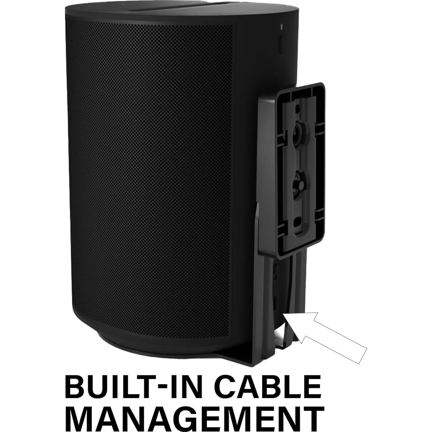 Soportes de pared fijos Sanus para altavoces Sonos Era 100 - Negro