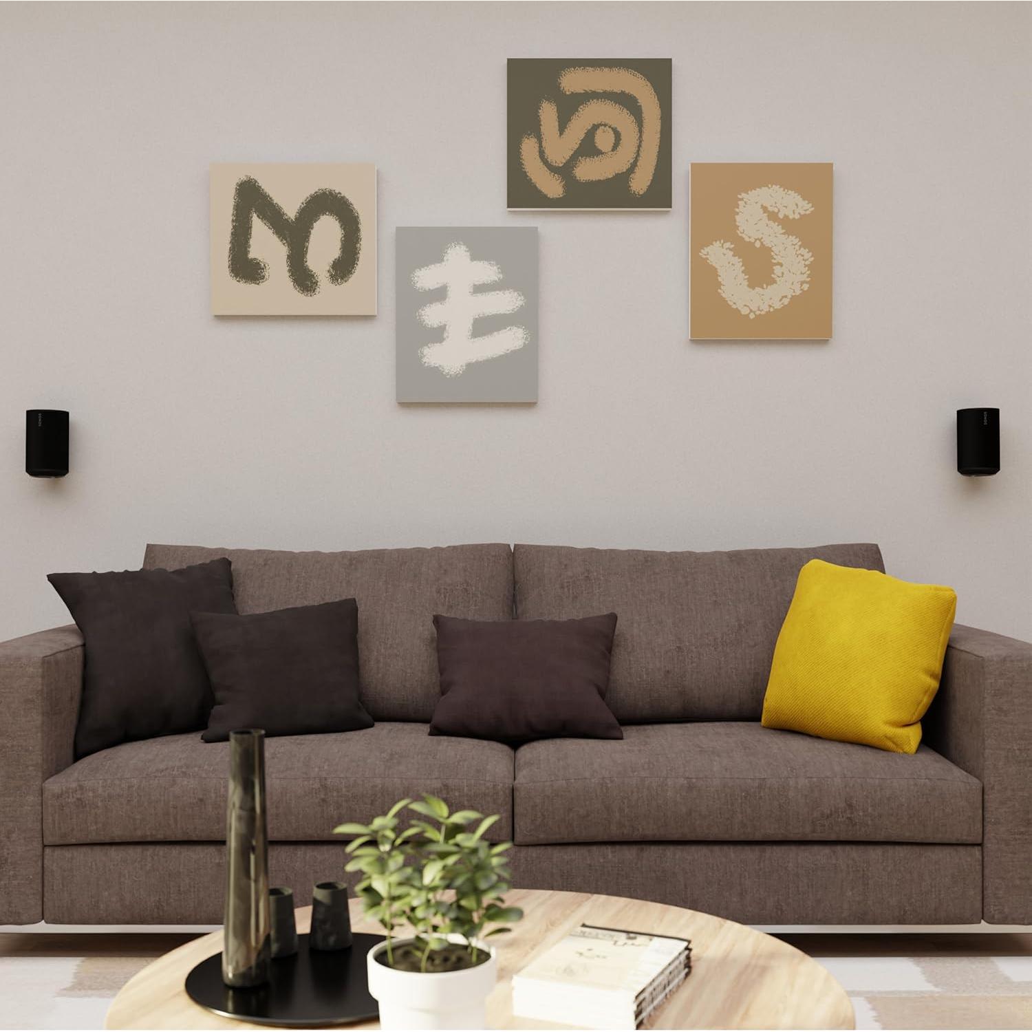 Soportes de pared fijos Sanus para altavoces Sonos Era 100 - Negro