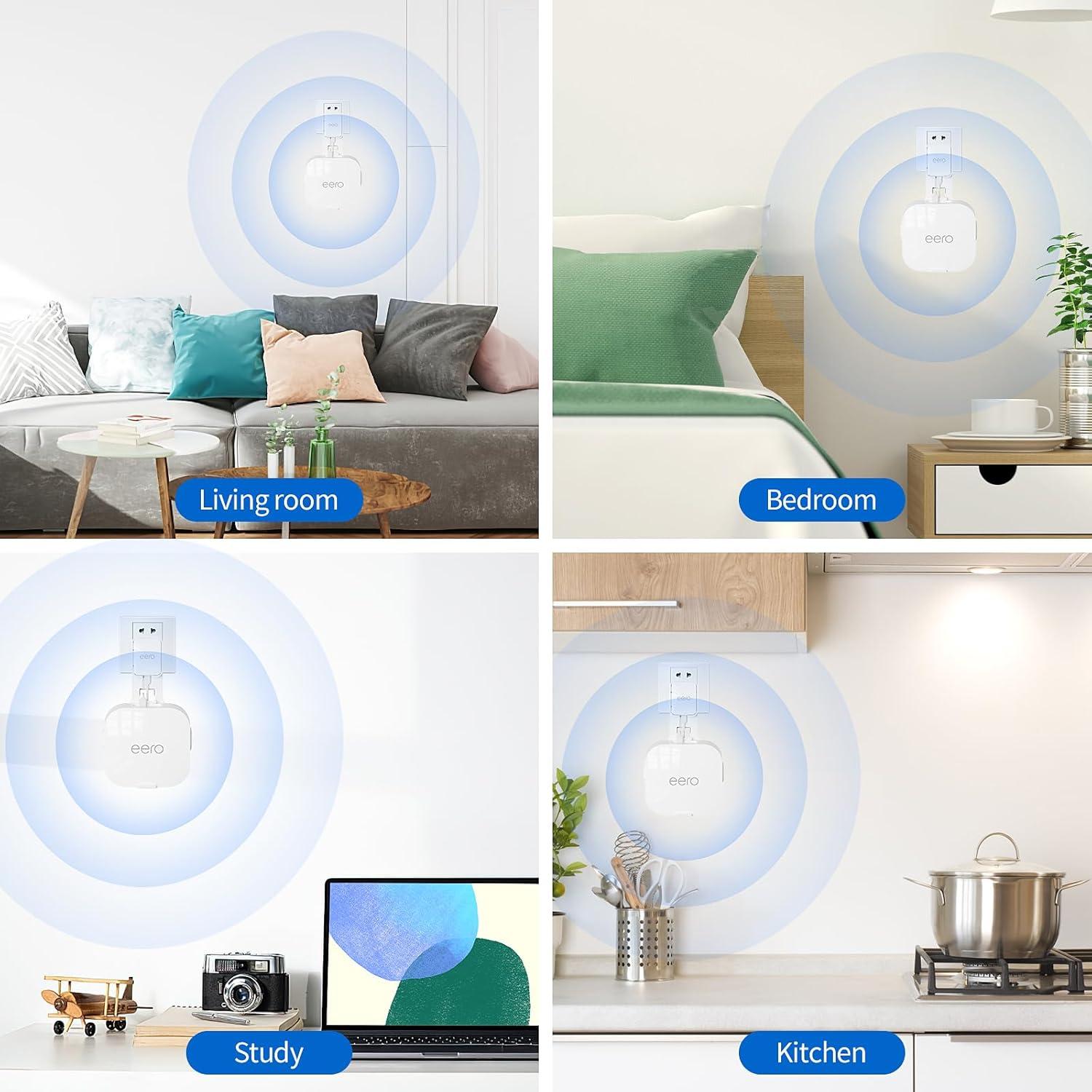 Soporte de Montaje en Pared Relassy para Router eero 6E