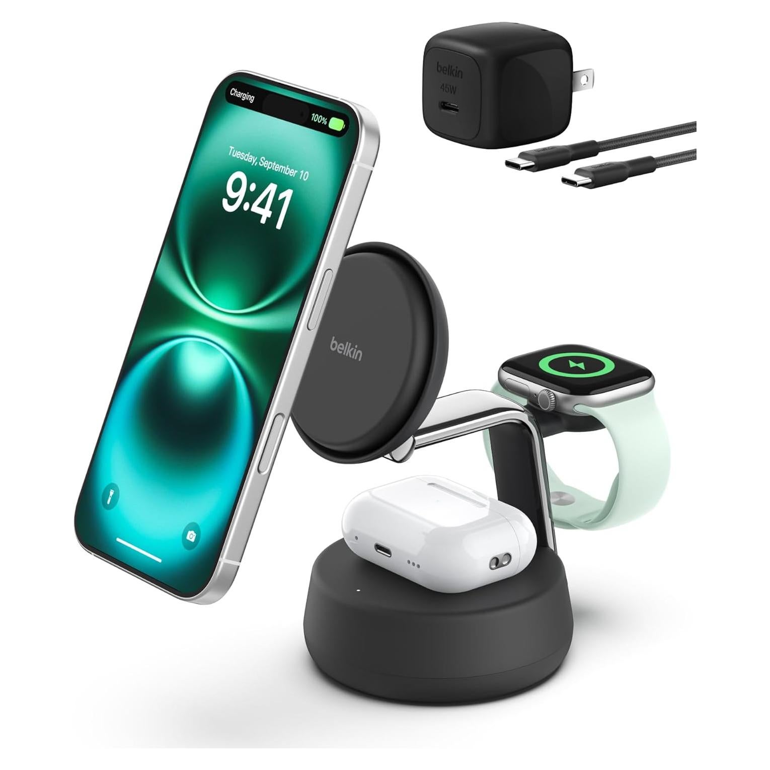 Cargador Inalámbrico 3-en-1 Belkin UltraCharge Pro 25W