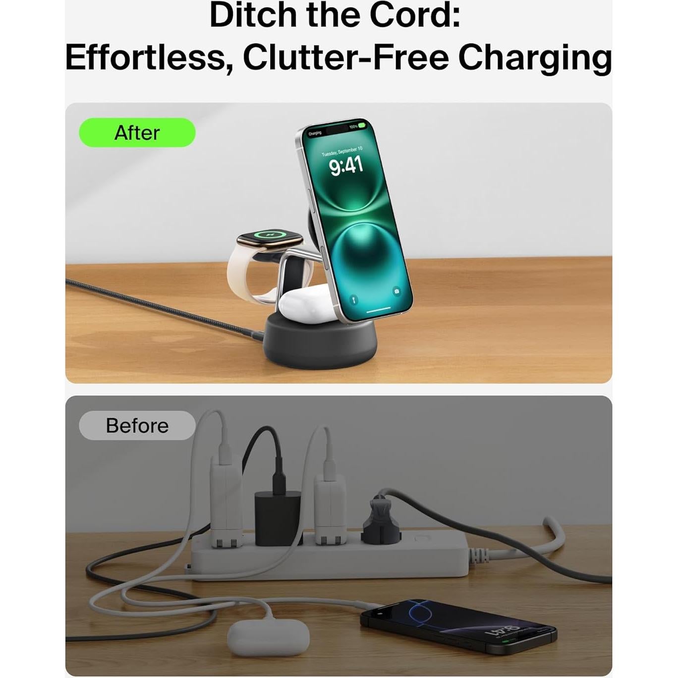 Cargador Inalámbrico 3-en-1 Belkin UltraCharge Pro 25W