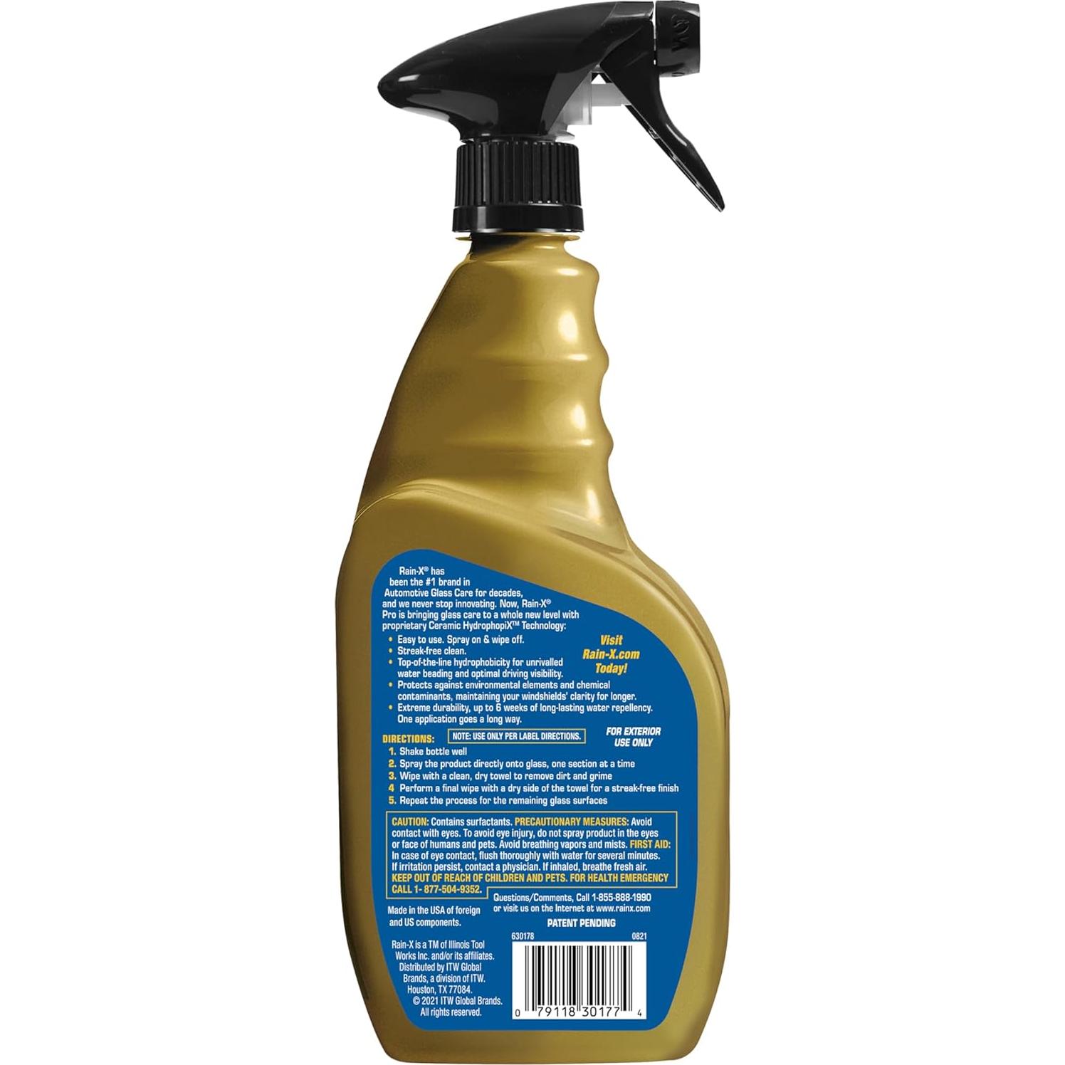 Limpiador de Cristales Rain-X Pro Cerami-X 473ml + Repelente