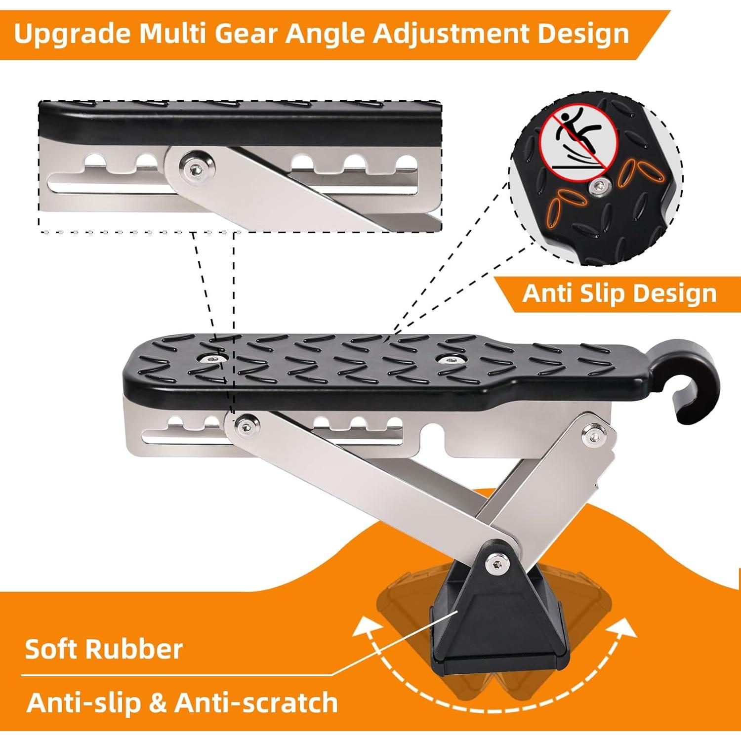 Escalón para puerta de coche BEASYE, ajuste universal, 181 kg
