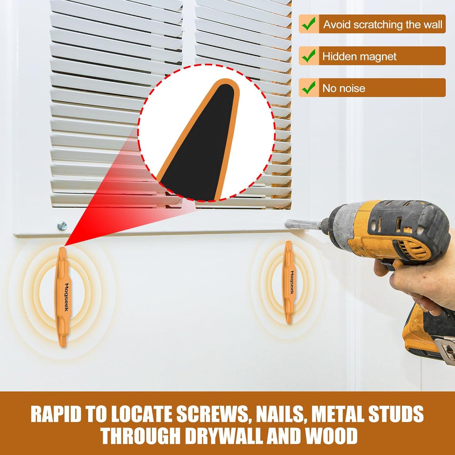 Localizador de Estudio Magnético Mogseek 2 Pcs Naranja