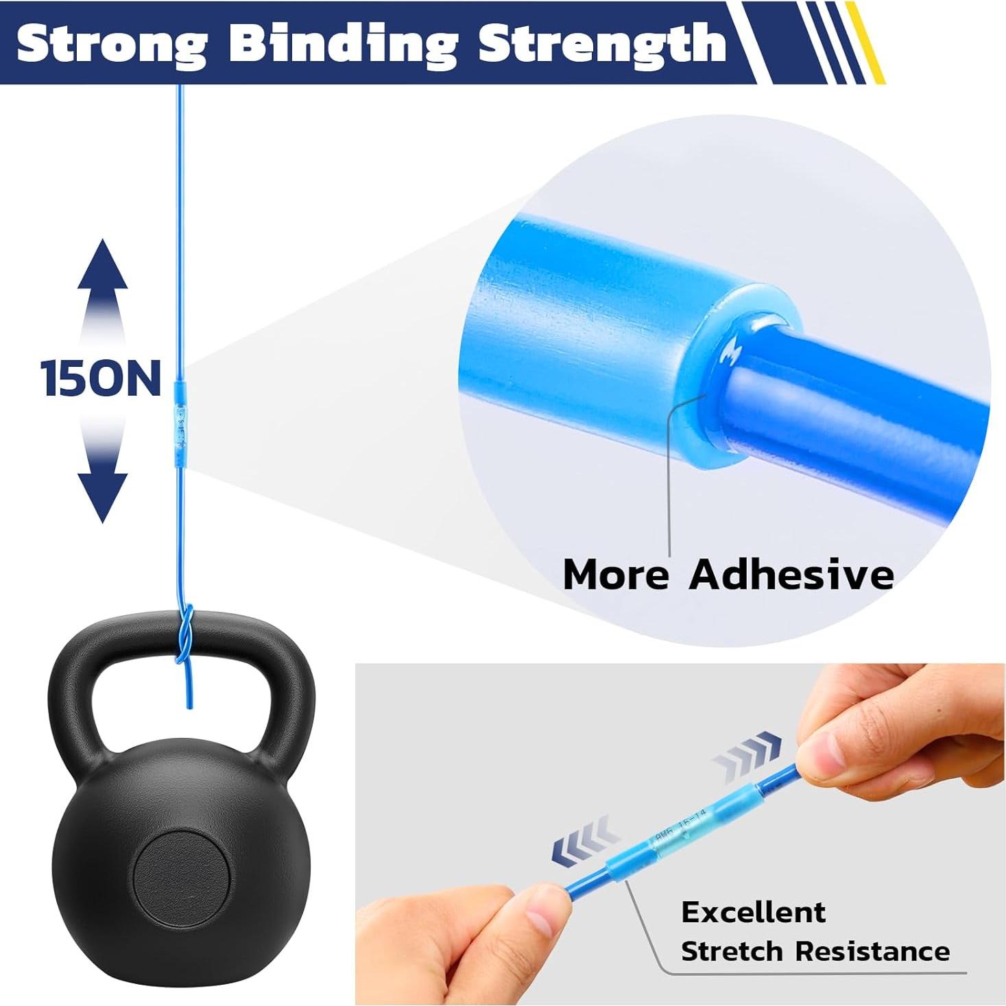 Conectores Termorretráctiles Haisstronica 80PCS AWG 26-10 Impermeables