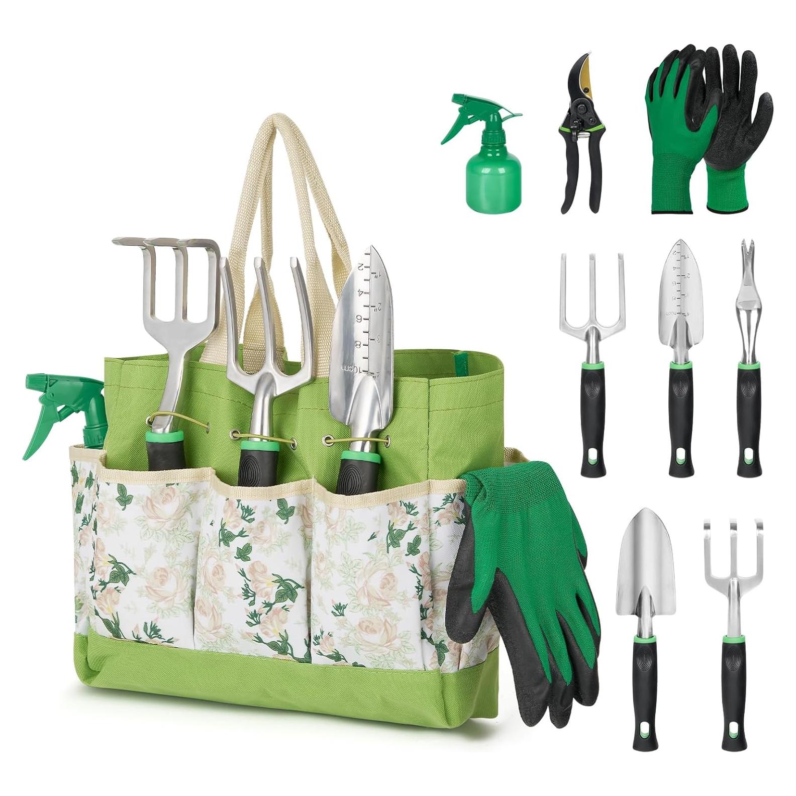 Conjunto de Herramientas de Jardinería GreatBuddy 9 Piezas