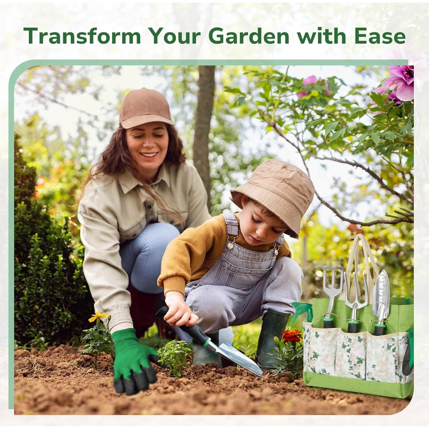 Conjunto de Herramientas de Jardinería GreatBuddy 9 Piezas