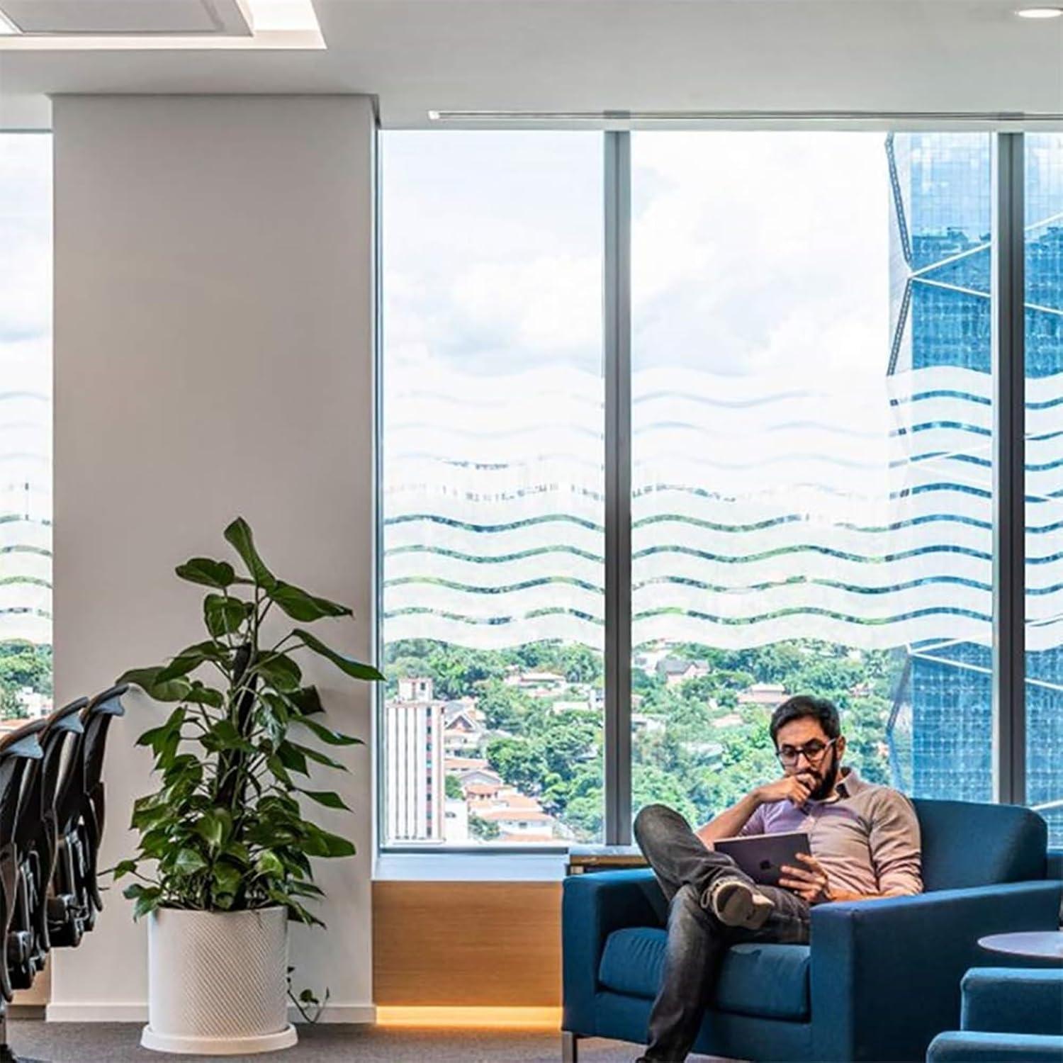 Película de Ventana Lemon Cloud 30x200 cm Ondulada Anti-UV