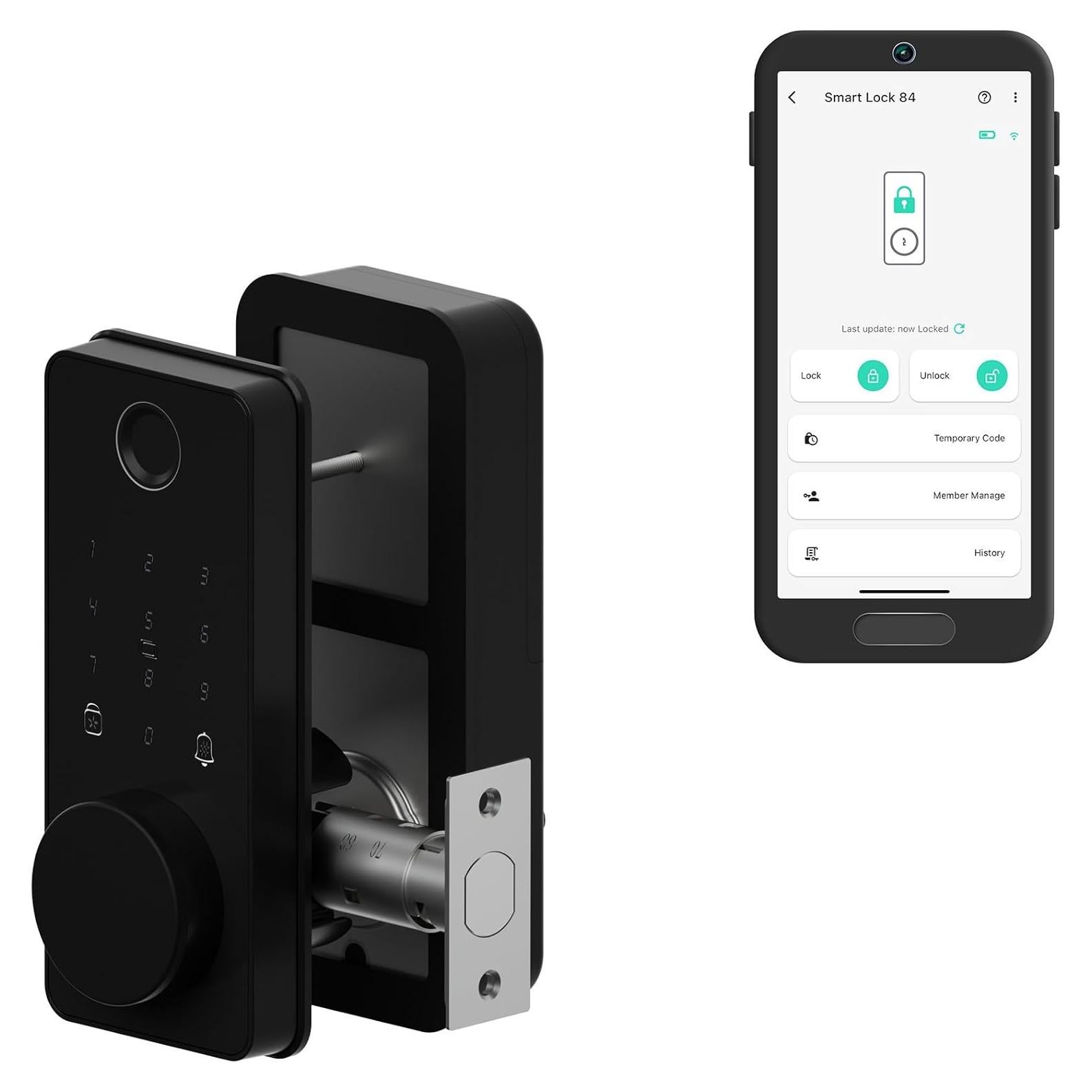 Cerradura Inteligente YoLink con Huella Dactilar y App