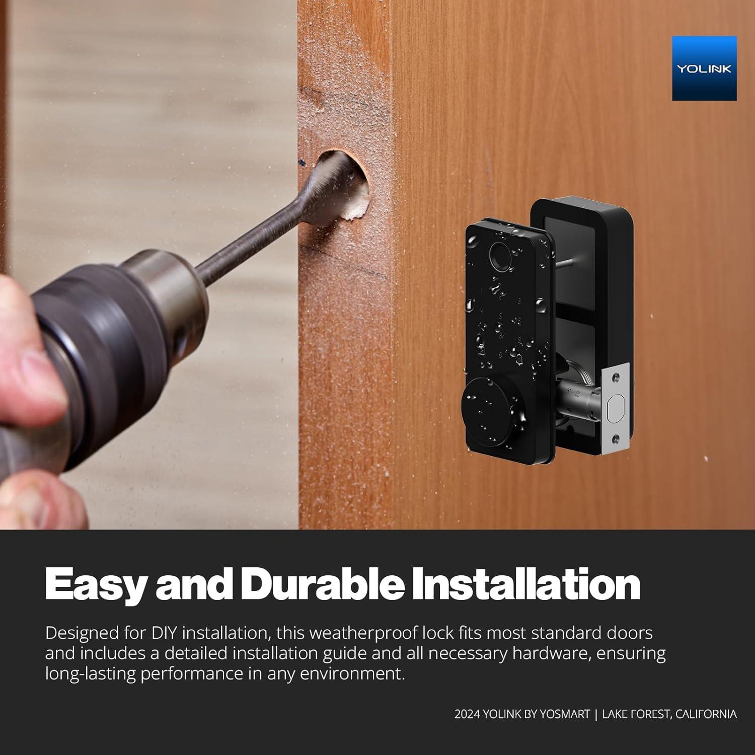 Cerradura Inteligente YoLink con Huella Dactilar y App