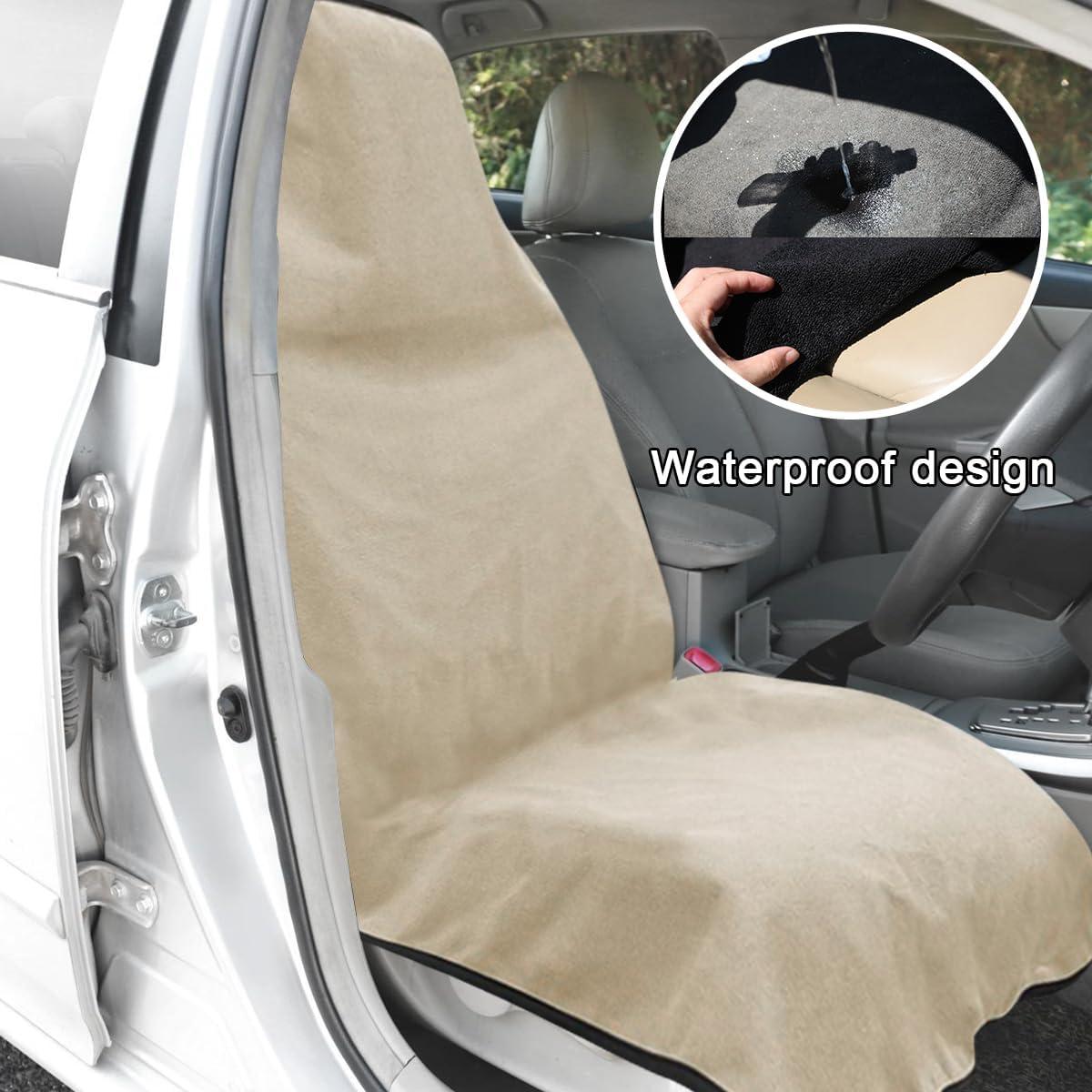 Funda de Asiento de Coche DXNQ Beige Universal Impermeable