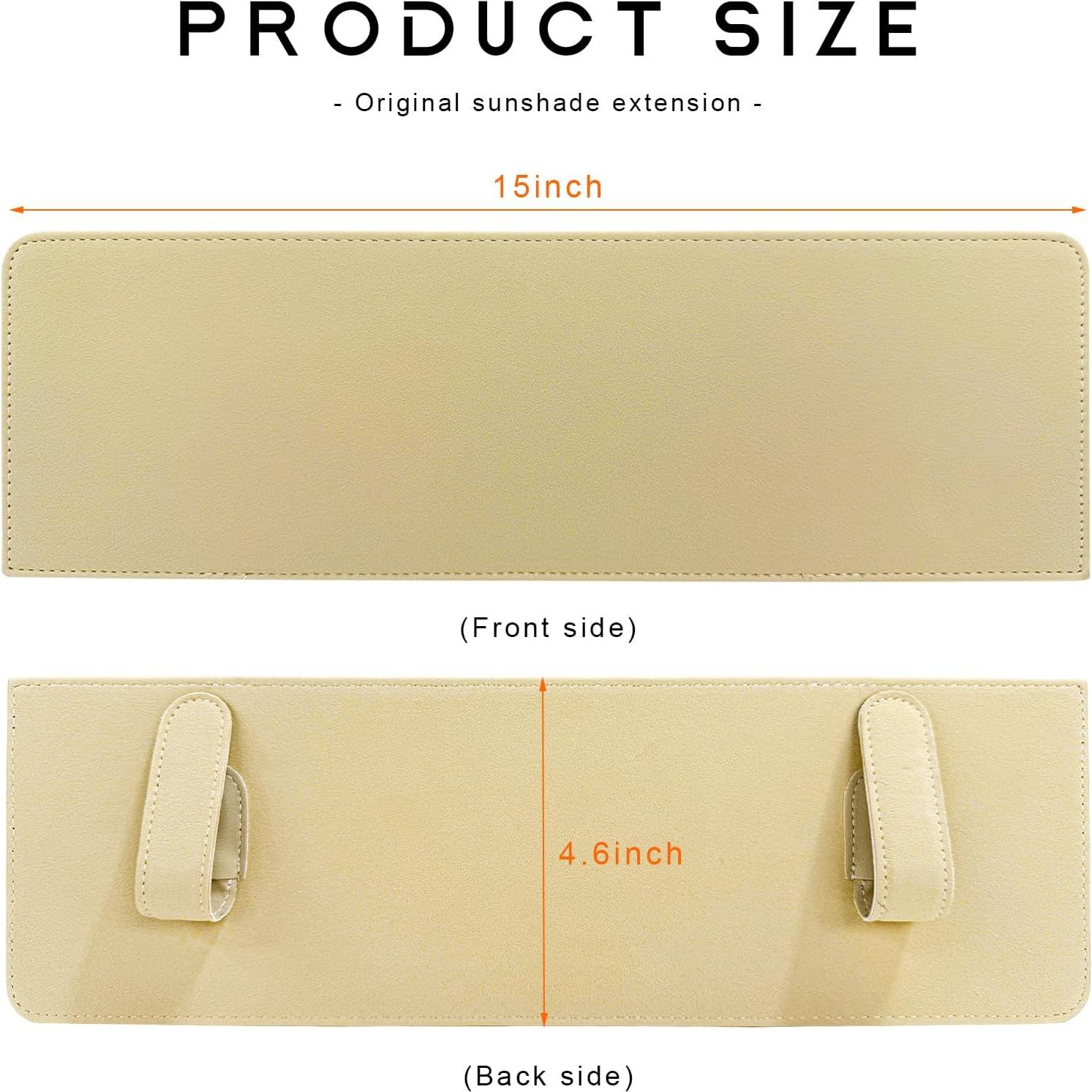 Extensor de Visera Solar NYTKL Beige 38.1x11.7cm Antideslumbrante