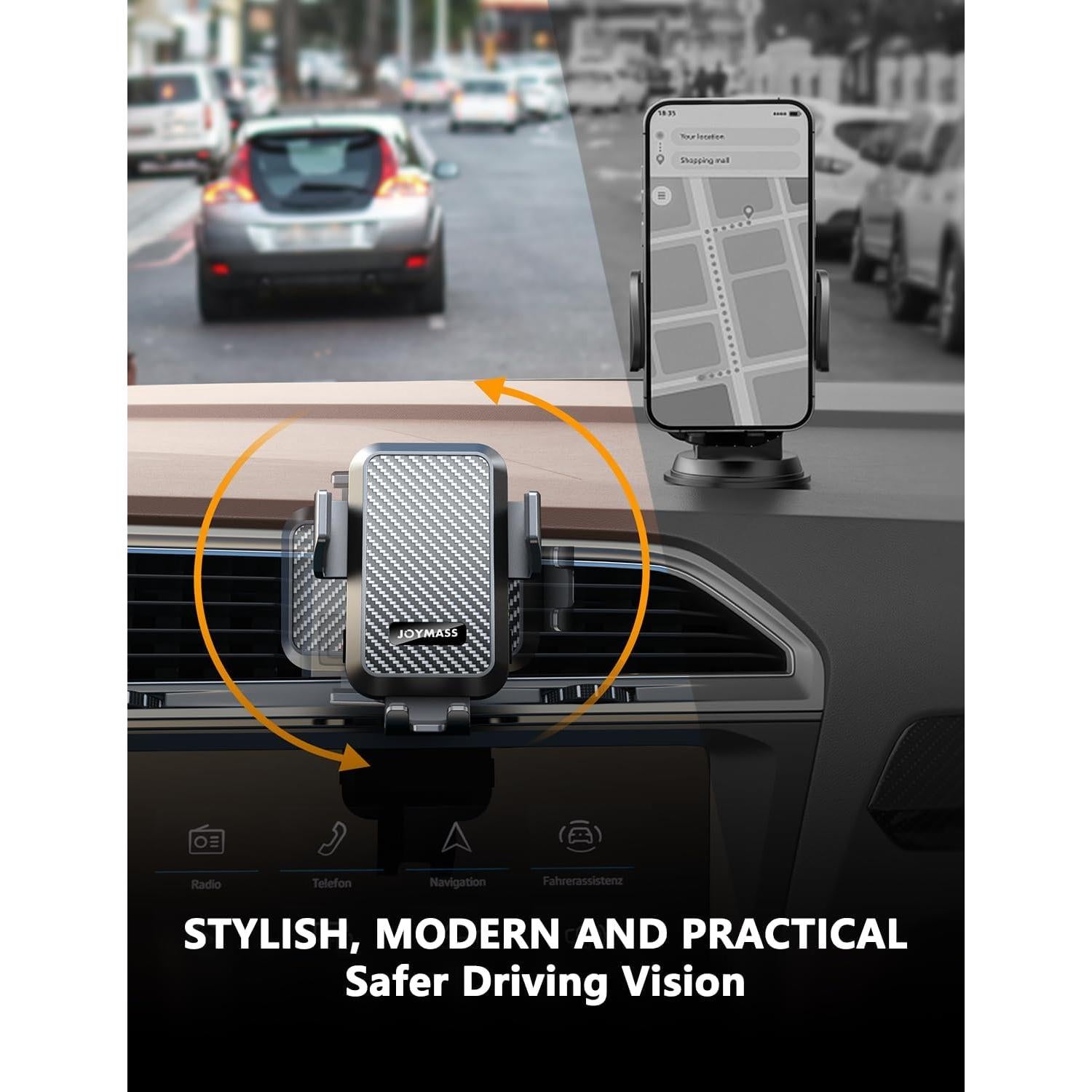 Cargador Inalámbrico para Auto JOYMASS M20 15W Soporte Automático