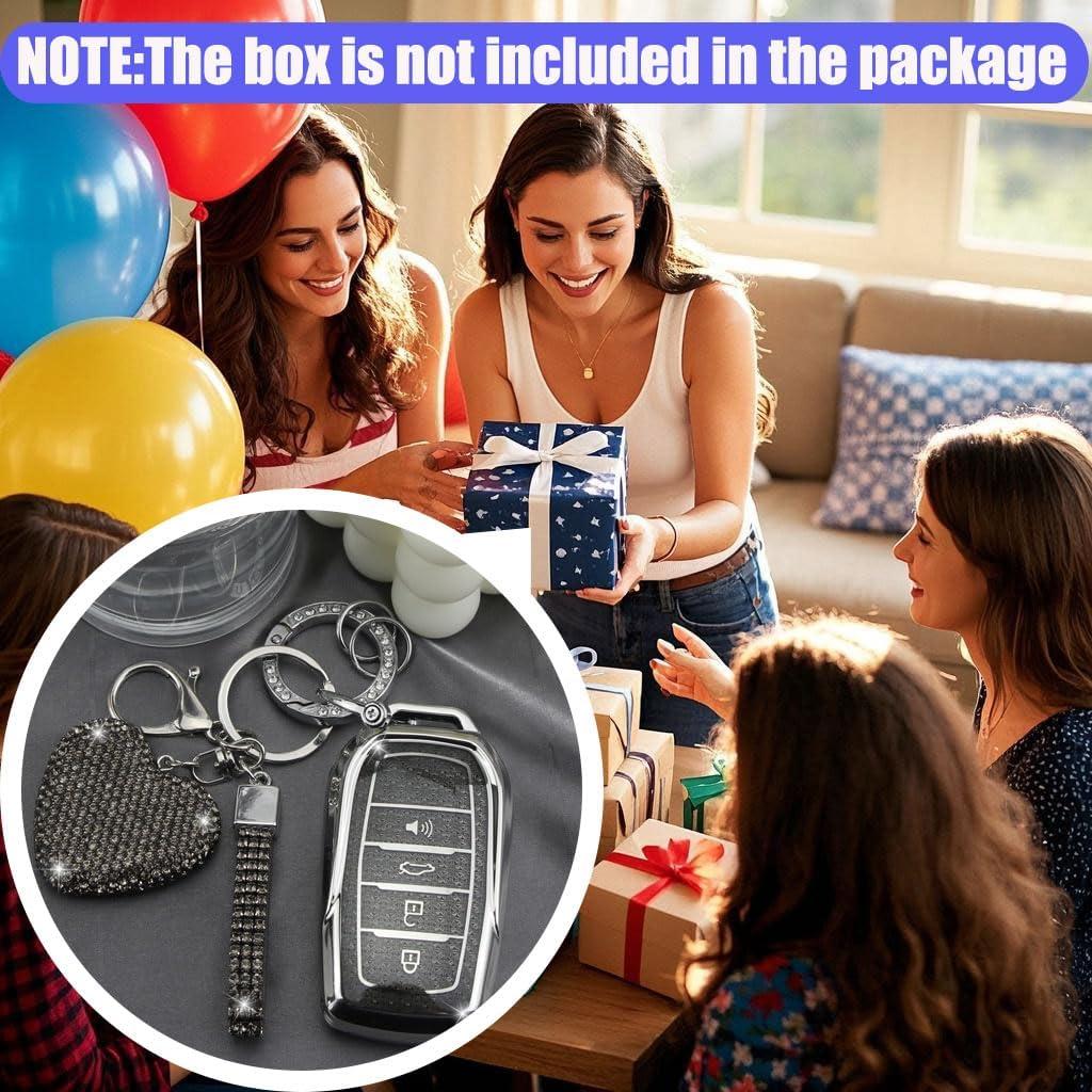 Cubierta de Llave YIKECASE para Toyota 4 Botones - Negro