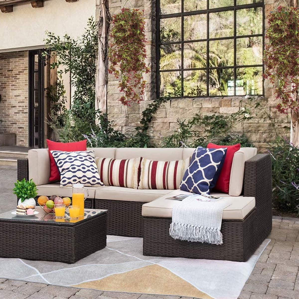 Vides Artificiales LOVENIMEN 4 Pcs Hiedra Colgante 78 cm