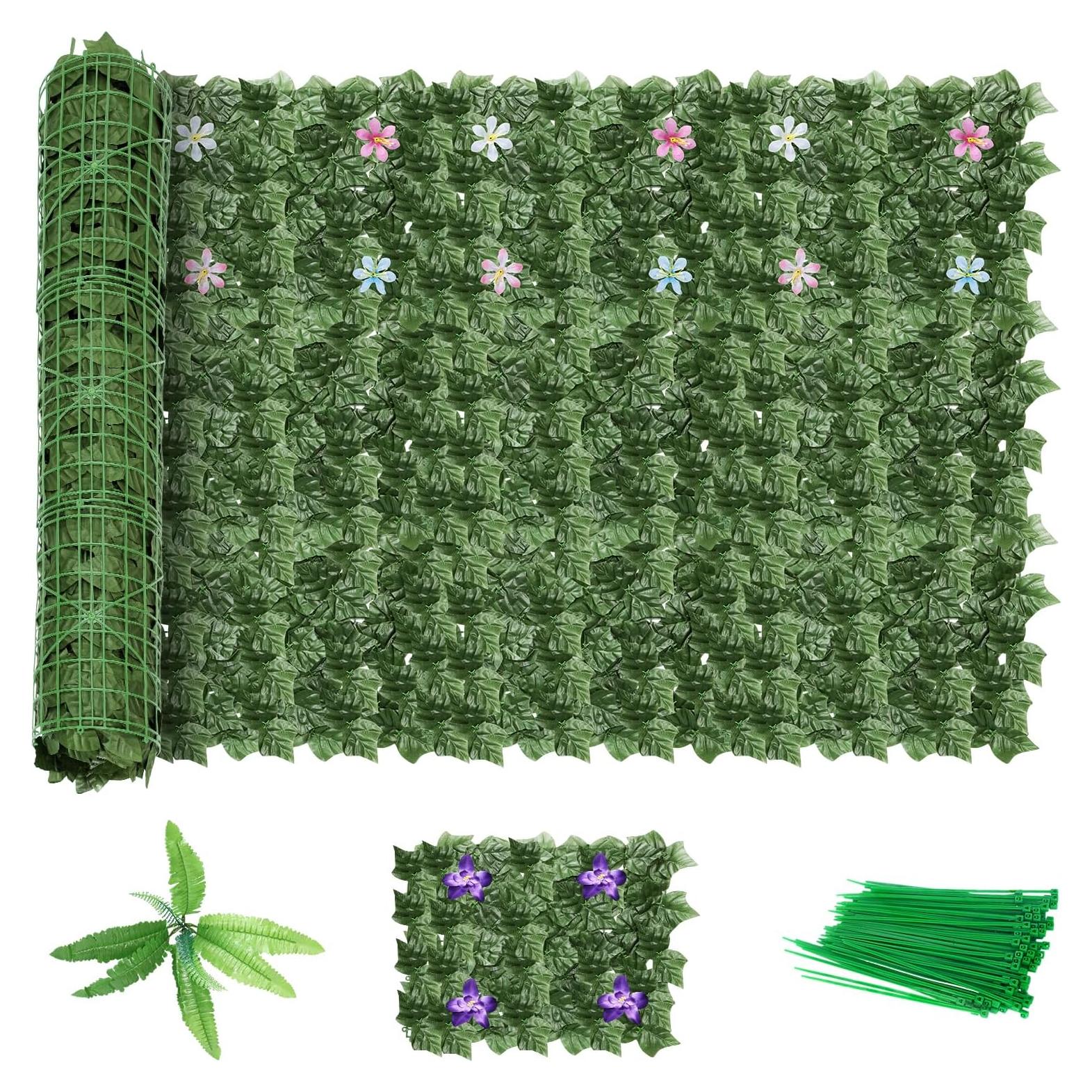 LIANTRAL Panel de Hiedra Artificial 2.71m² 24 Piezas