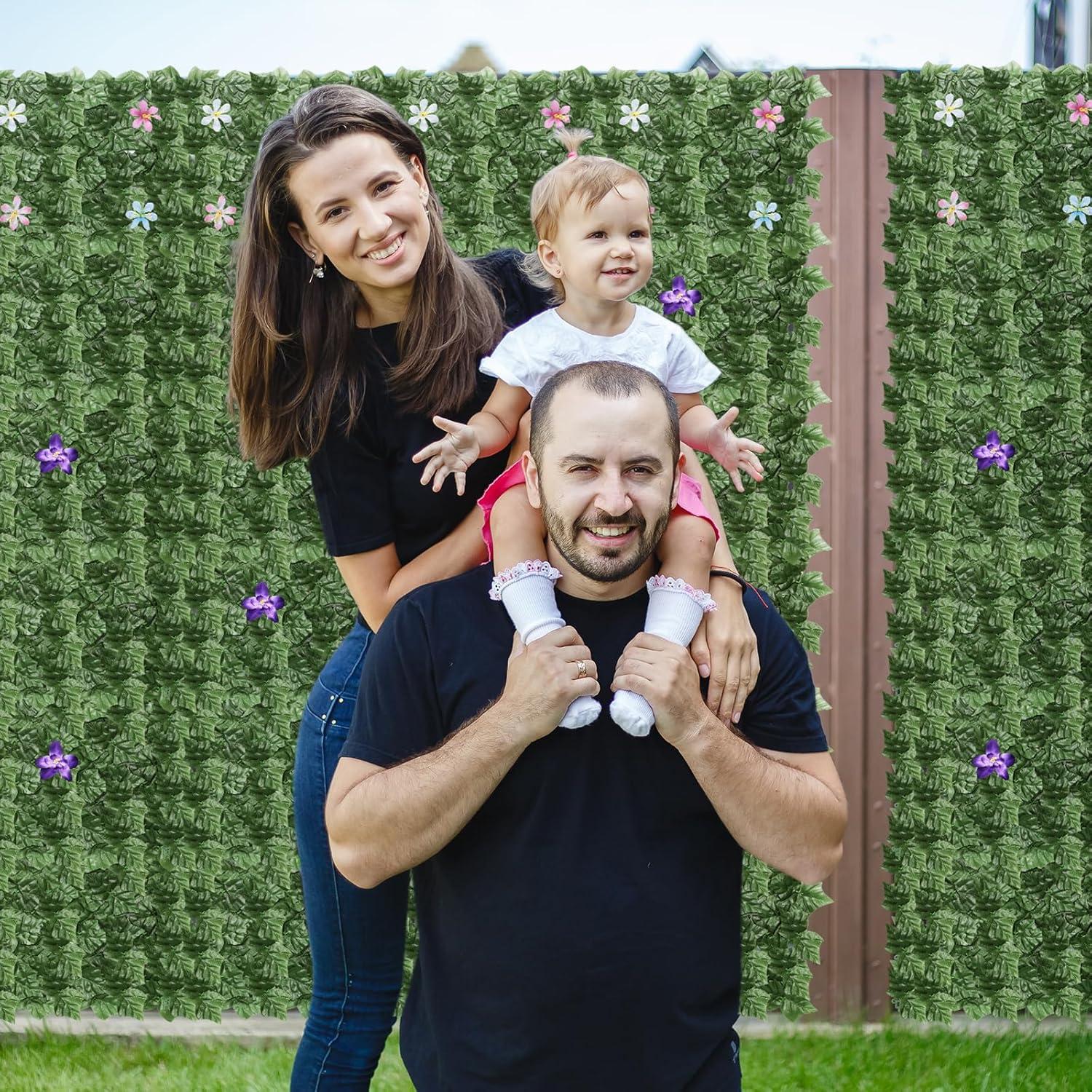 LIANTRAL Panel de Hiedra Artificial 2.71m² 24 Piezas