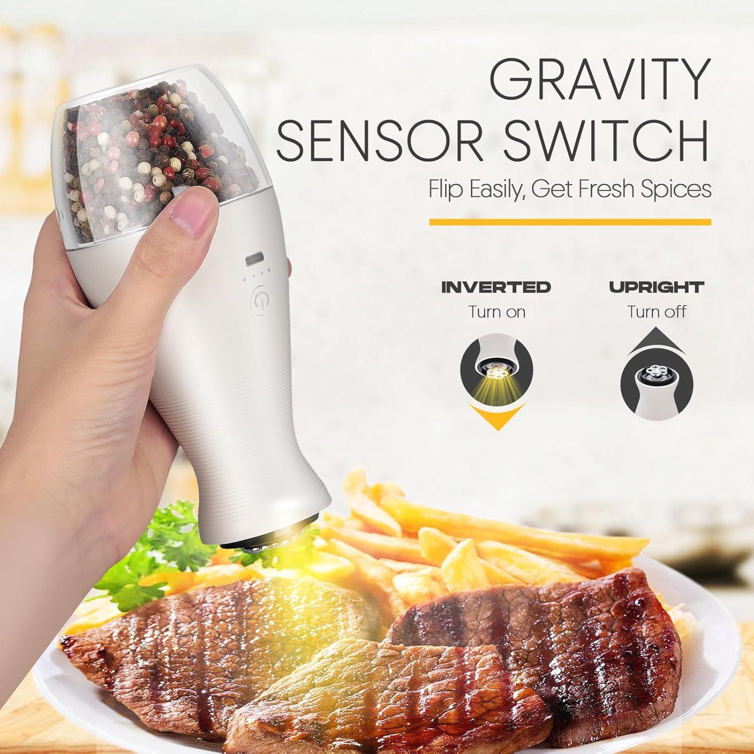 Juego de Molinillos Eléctricos de Sal y Pimienta MAOZHOU