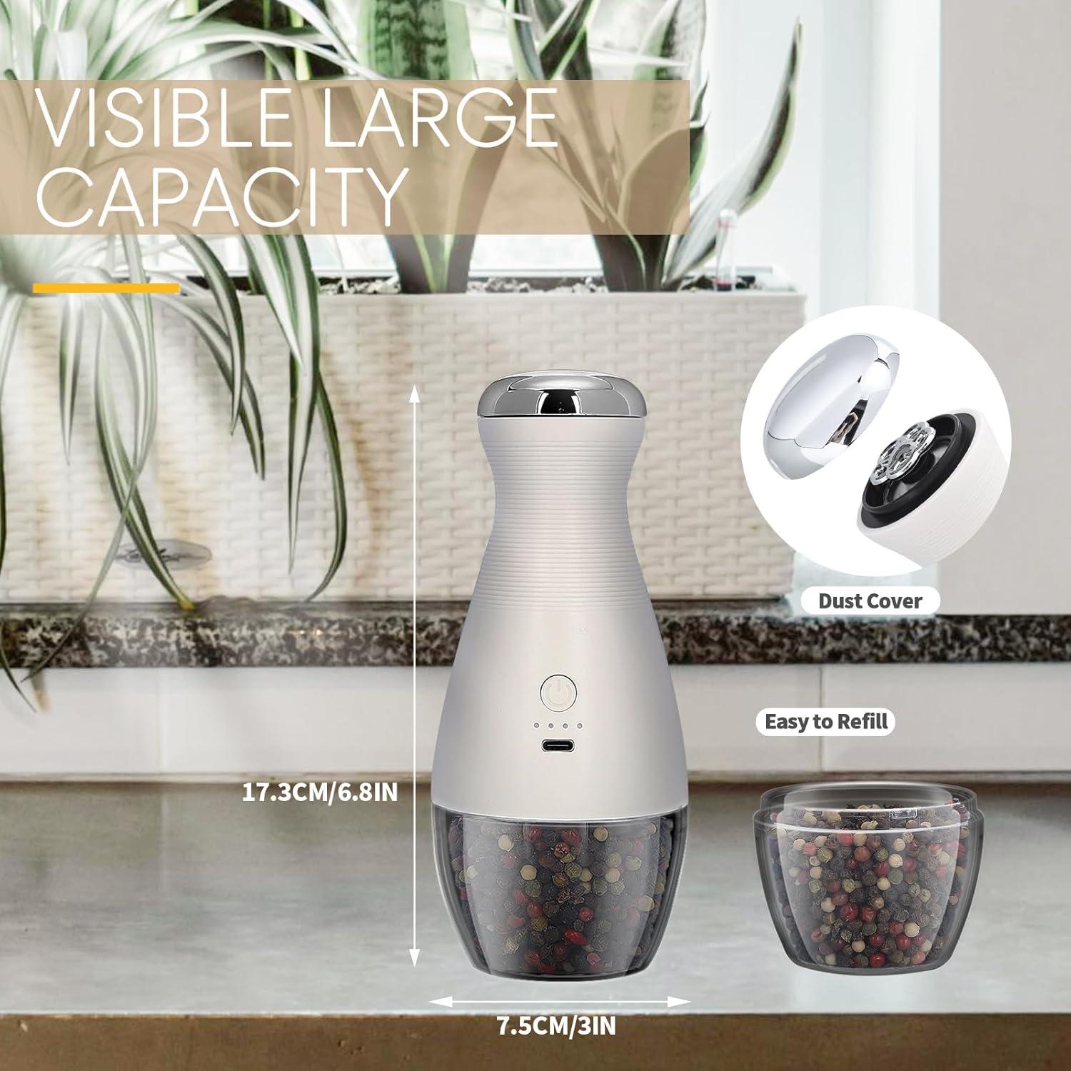 Juego de Molinillos Eléctricos de Sal y Pimienta MAOZHOU