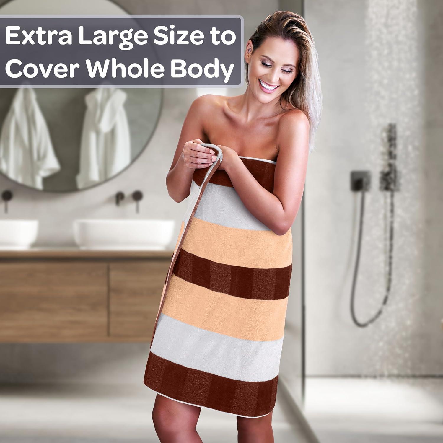 Juego de Toallas de Baño 6 Piezas Lavish Home 100% Algodón Beige