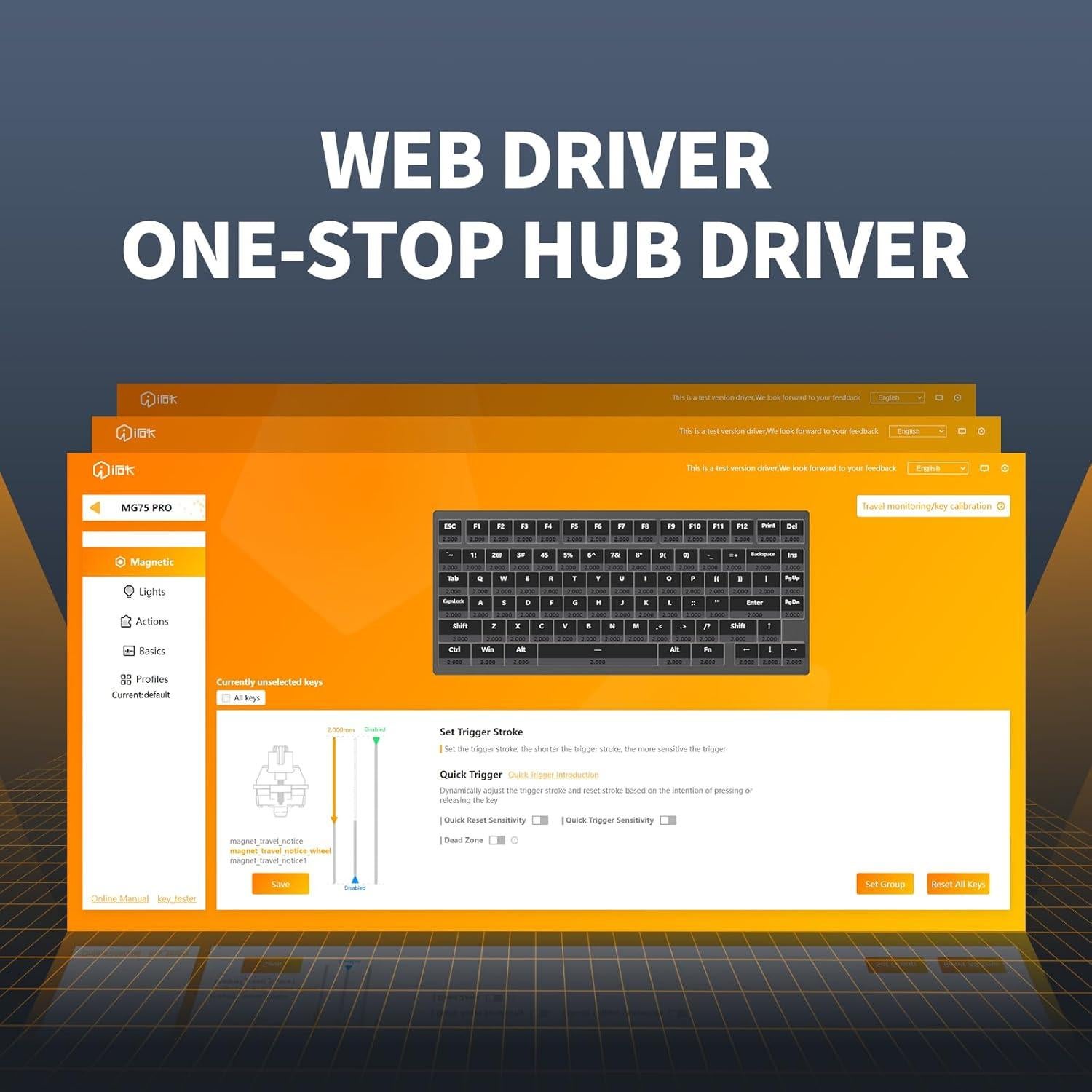 Teclado Mecánico IROK MG75PRO 81 Teclas Interruptor Magnético