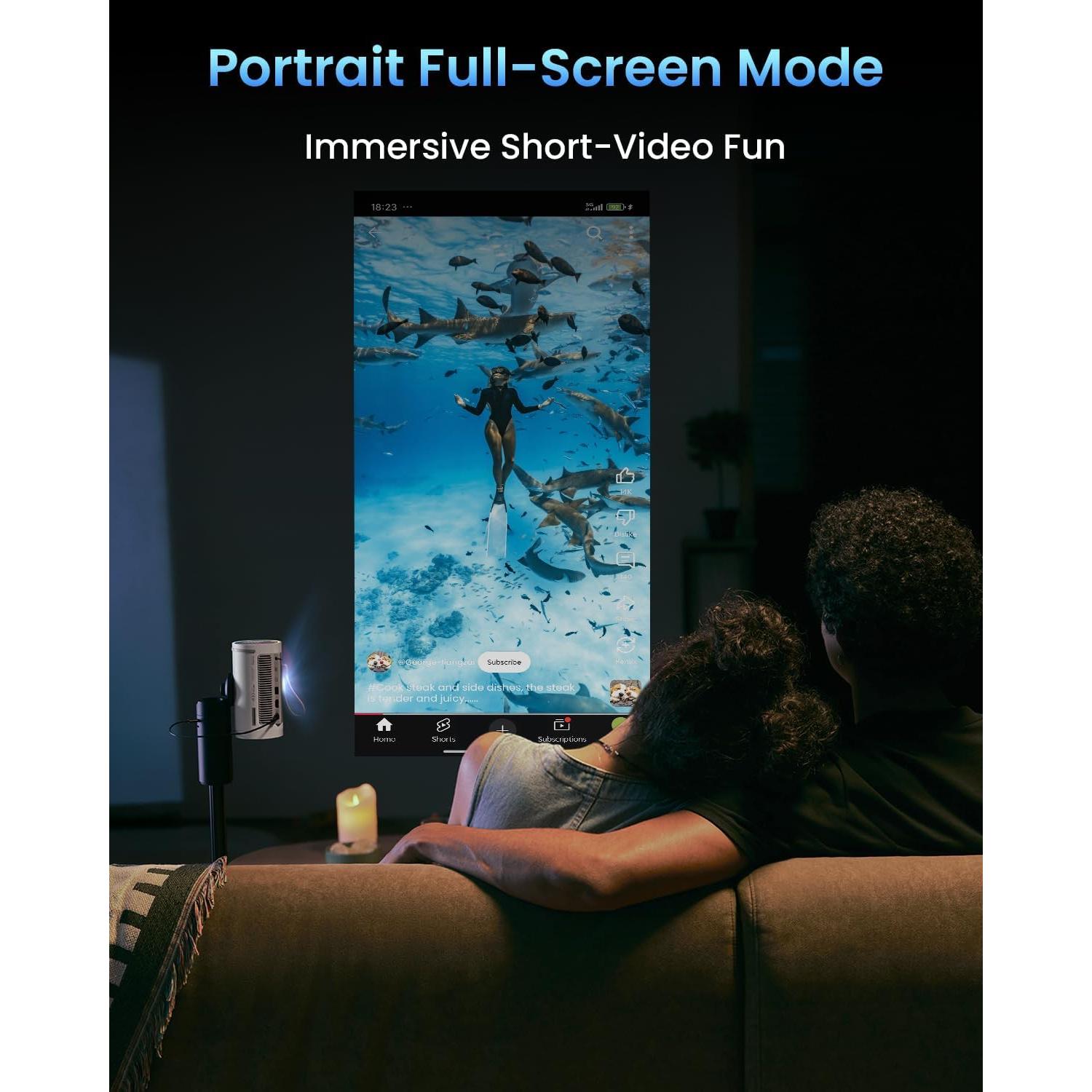 Proyector Mini Inteligente JMGO PicoPlay 1080P 400 Lúmenes