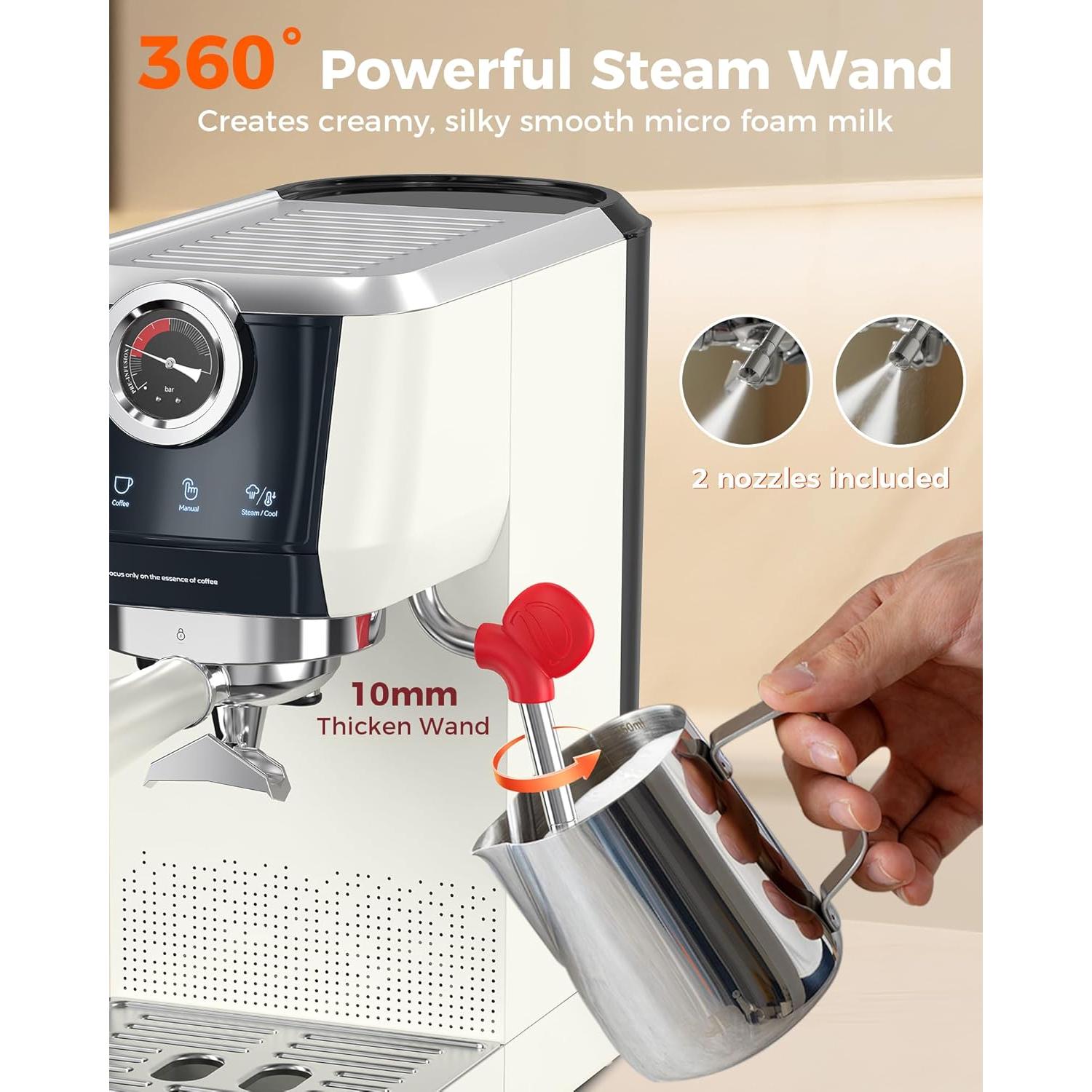 Cafetera Espresso Tuni E2+BP Set 58mm Semiautomática