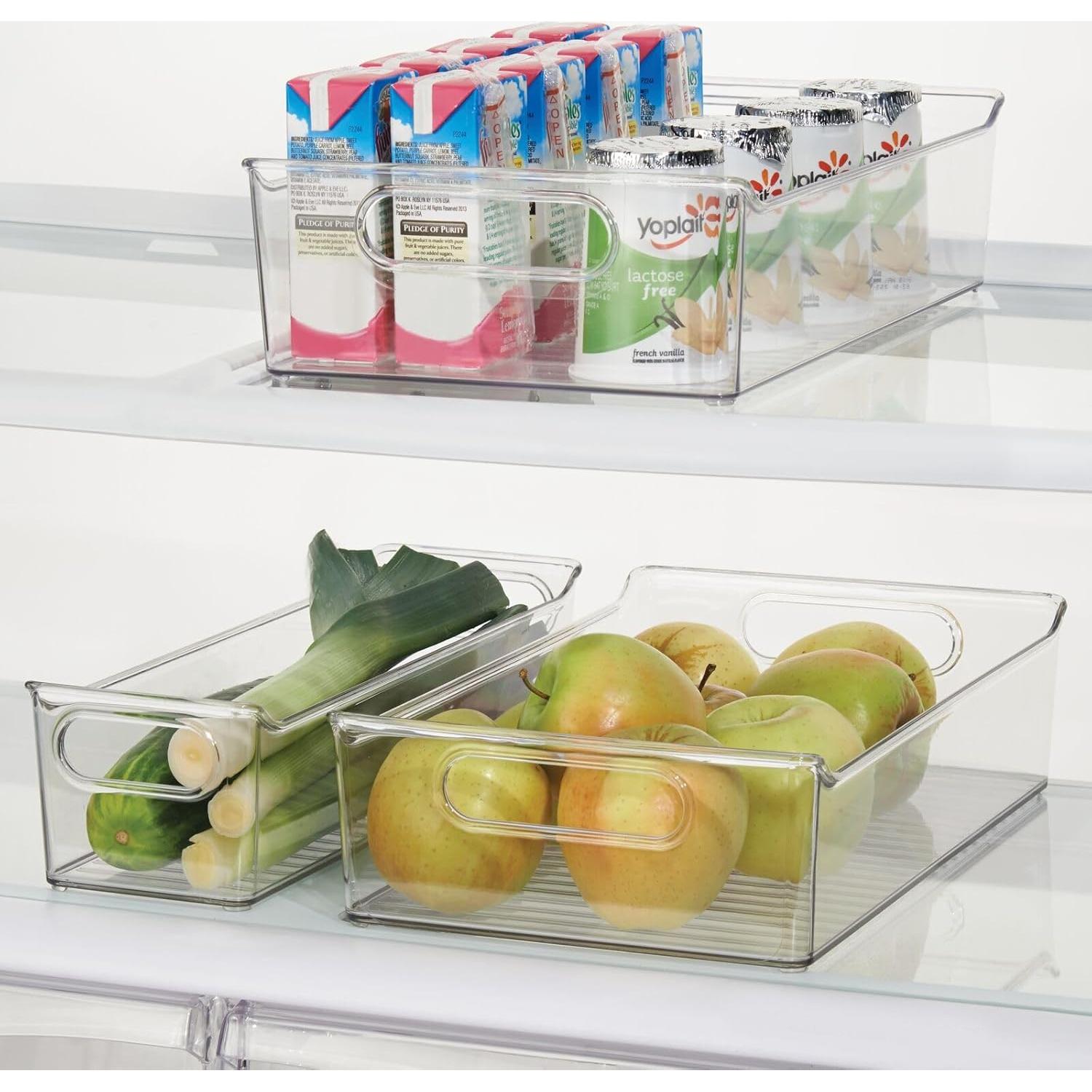 Contenedores de Plástico mDesign para Cocina - Paquete de 2