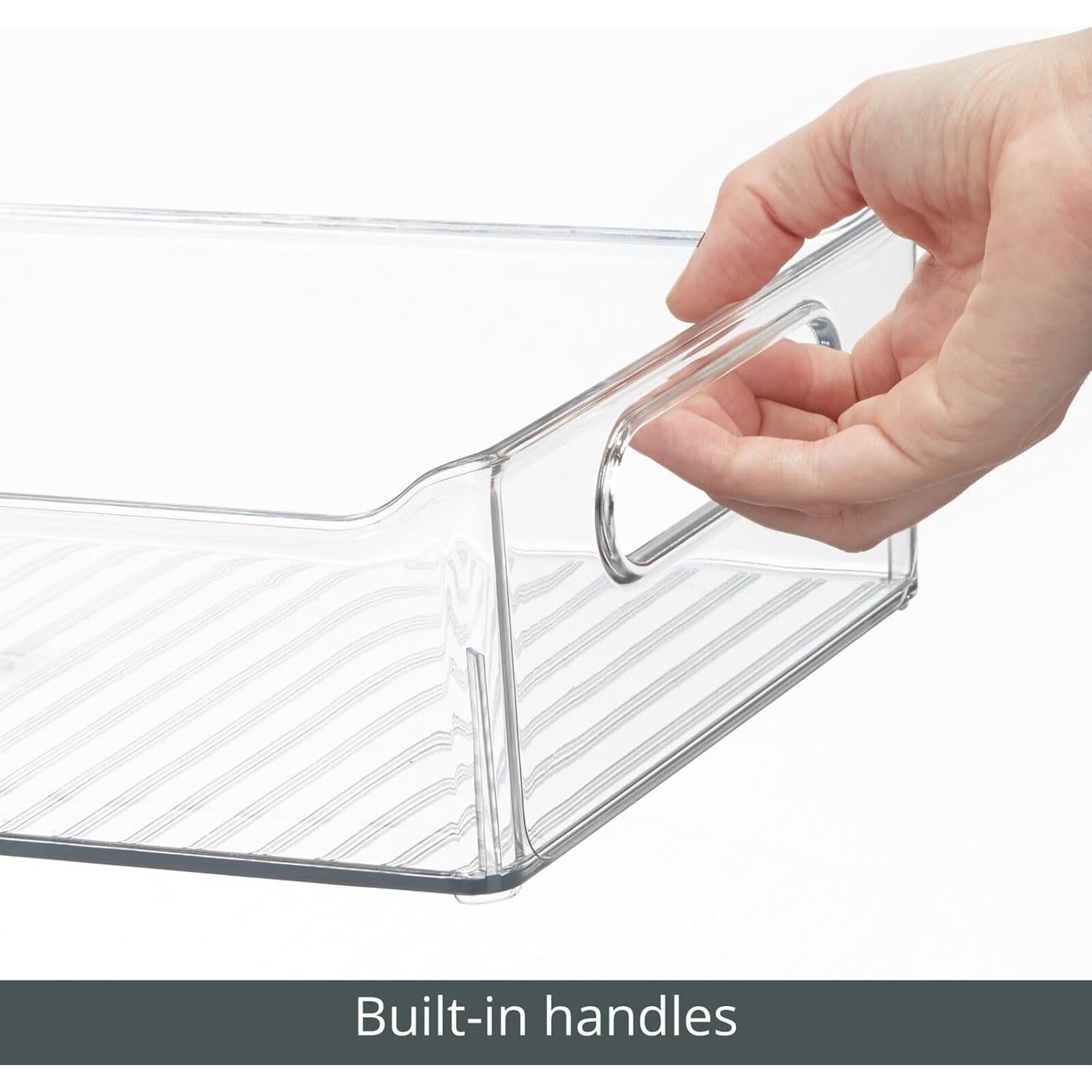 Contenedores de Plástico mDesign para Cocina - Paquete de 2