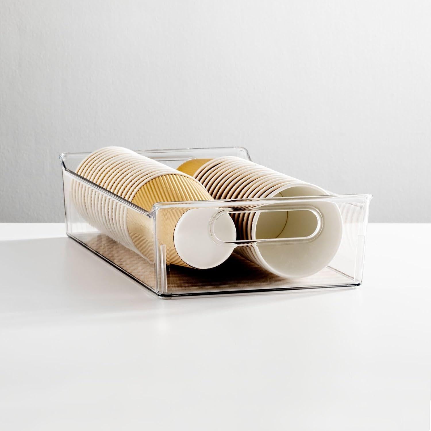 Contenedores de Plástico mDesign para Cocina - Paquete de 2