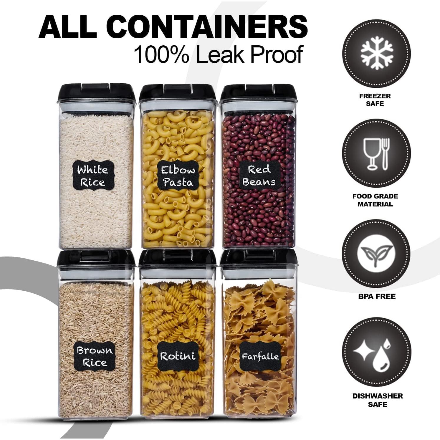 Contenedores de Almacenamiento Hermético Shazo 6 PC 1.2L BPA Free