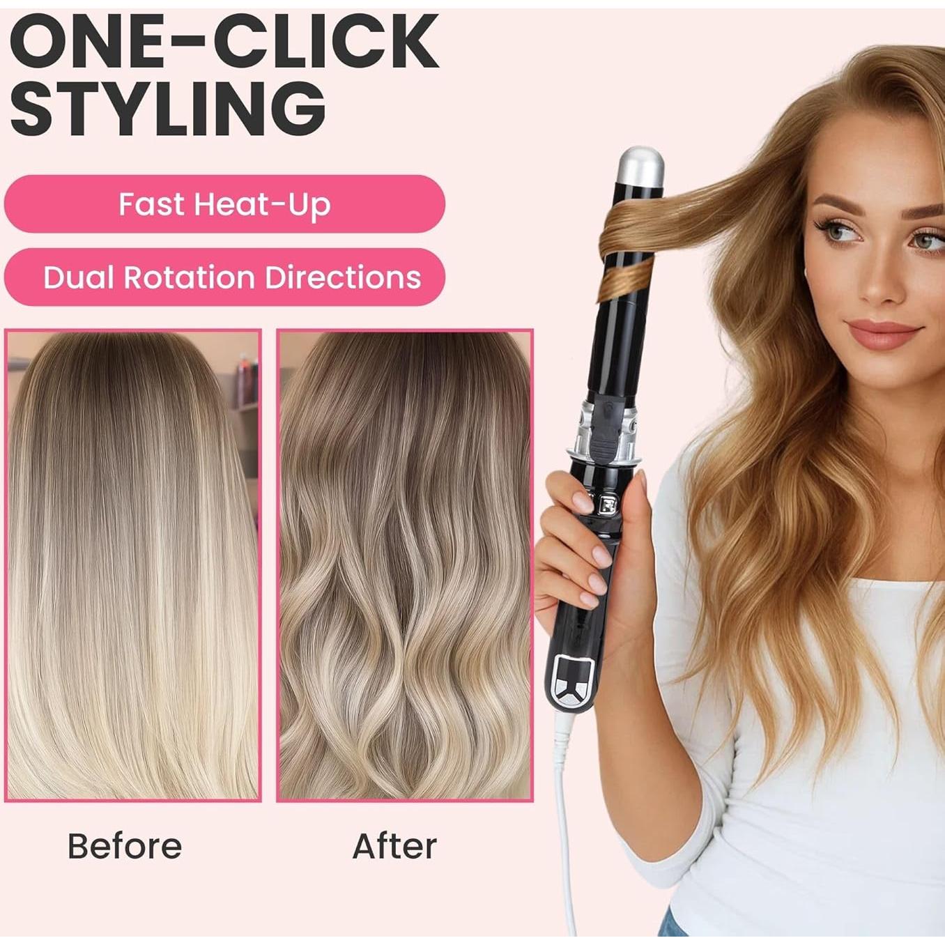 Plancha de Rizar Automática Honey Coco 1.1" (2.79 cm) LED