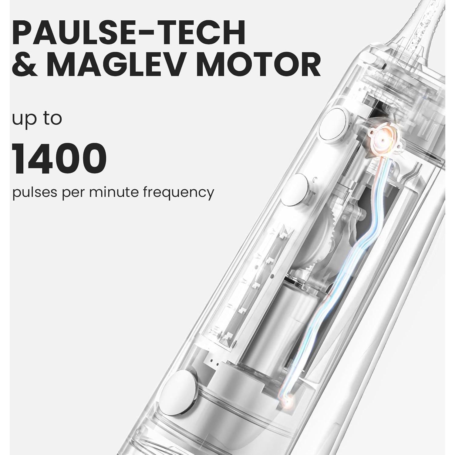 Irrigador Oral Inalámbrico Oclean W10 Rosa, 5 Modos, 200ml