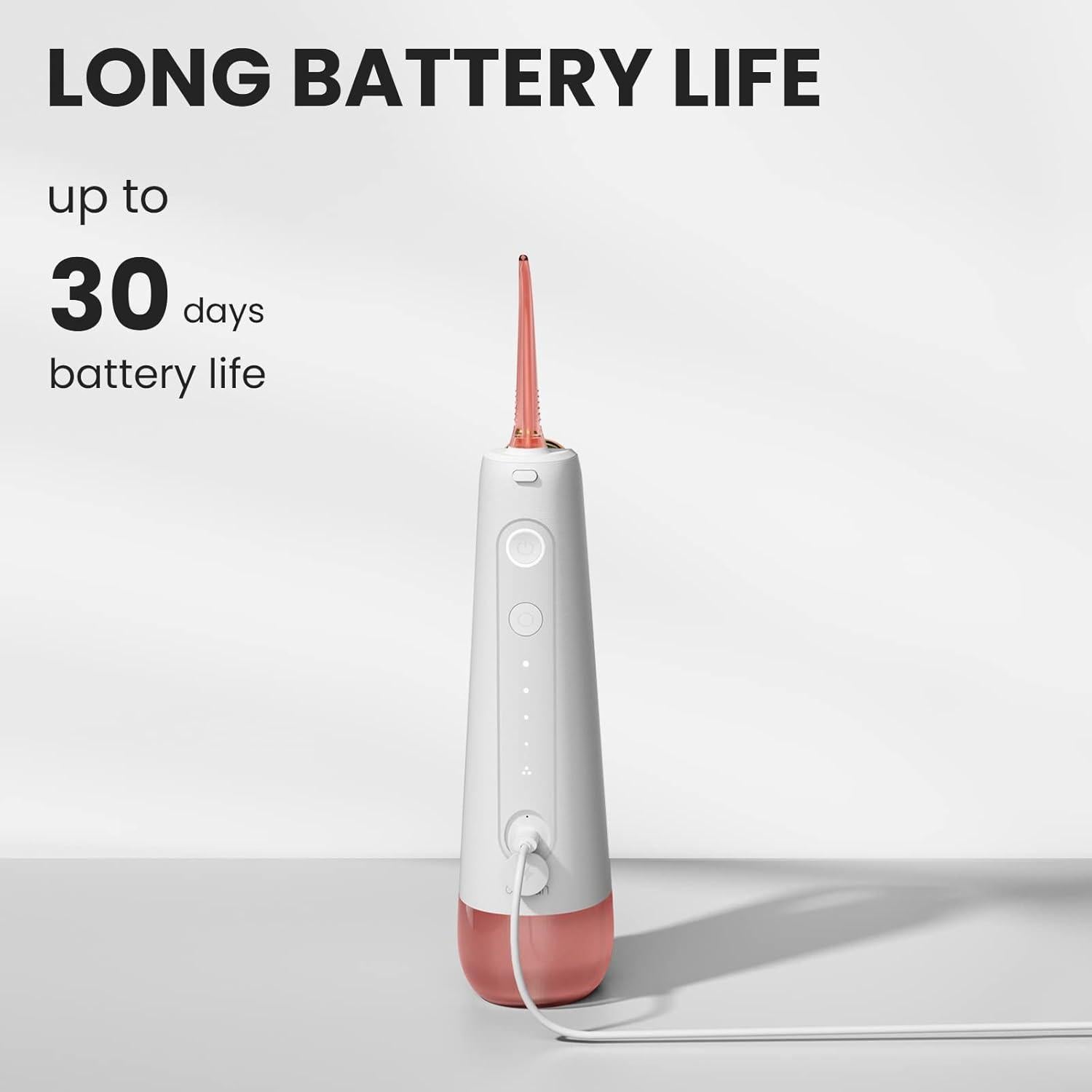 Irrigador Oral Inalámbrico Oclean W10 Rosa, 5 Modos, 200ml