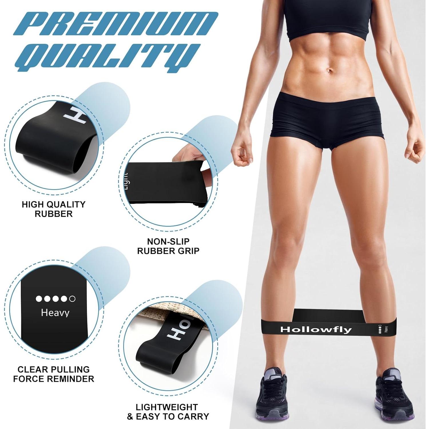 12 Bandas de Resistencia de Láttex Hollowfly para Ejercicio