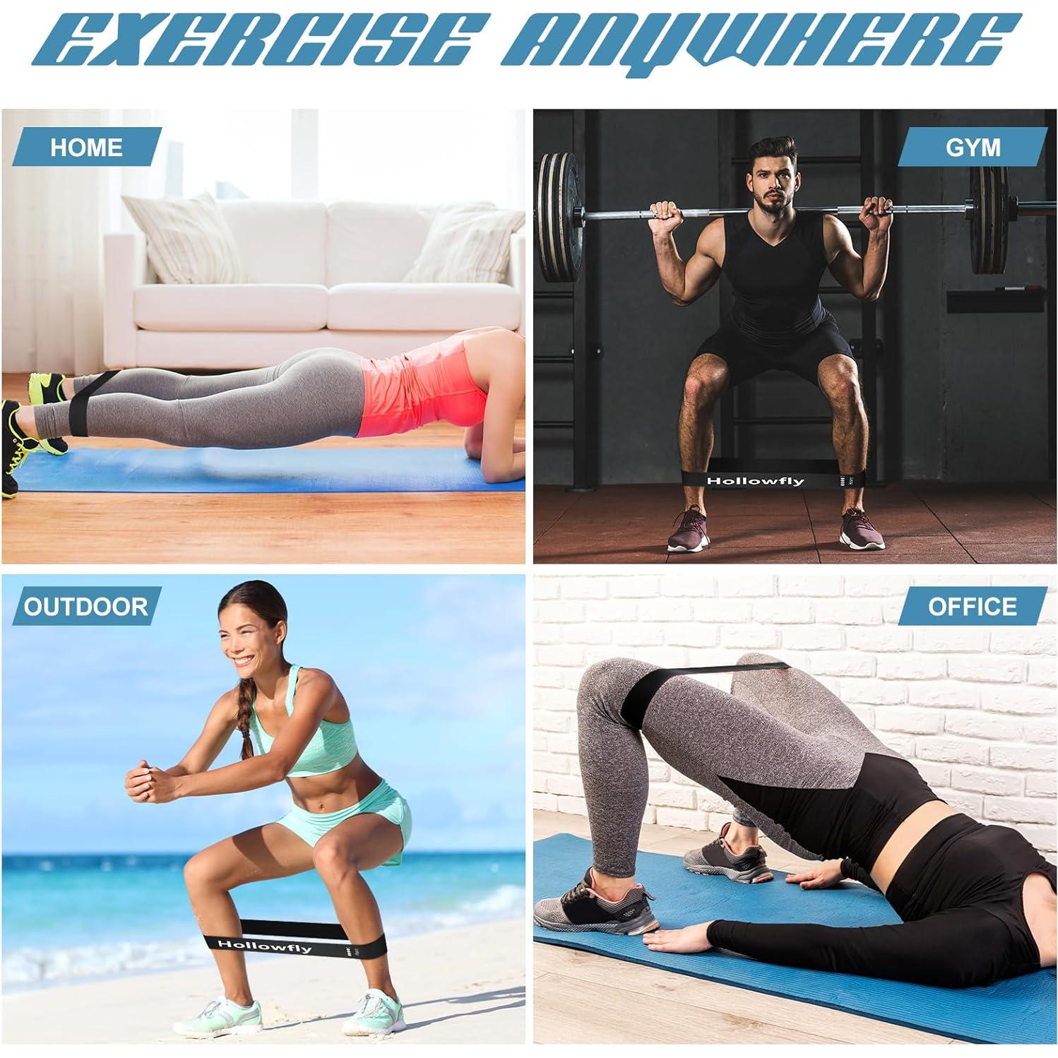 12 Bandas de Resistencia de Láttex Hollowfly para Ejercicio