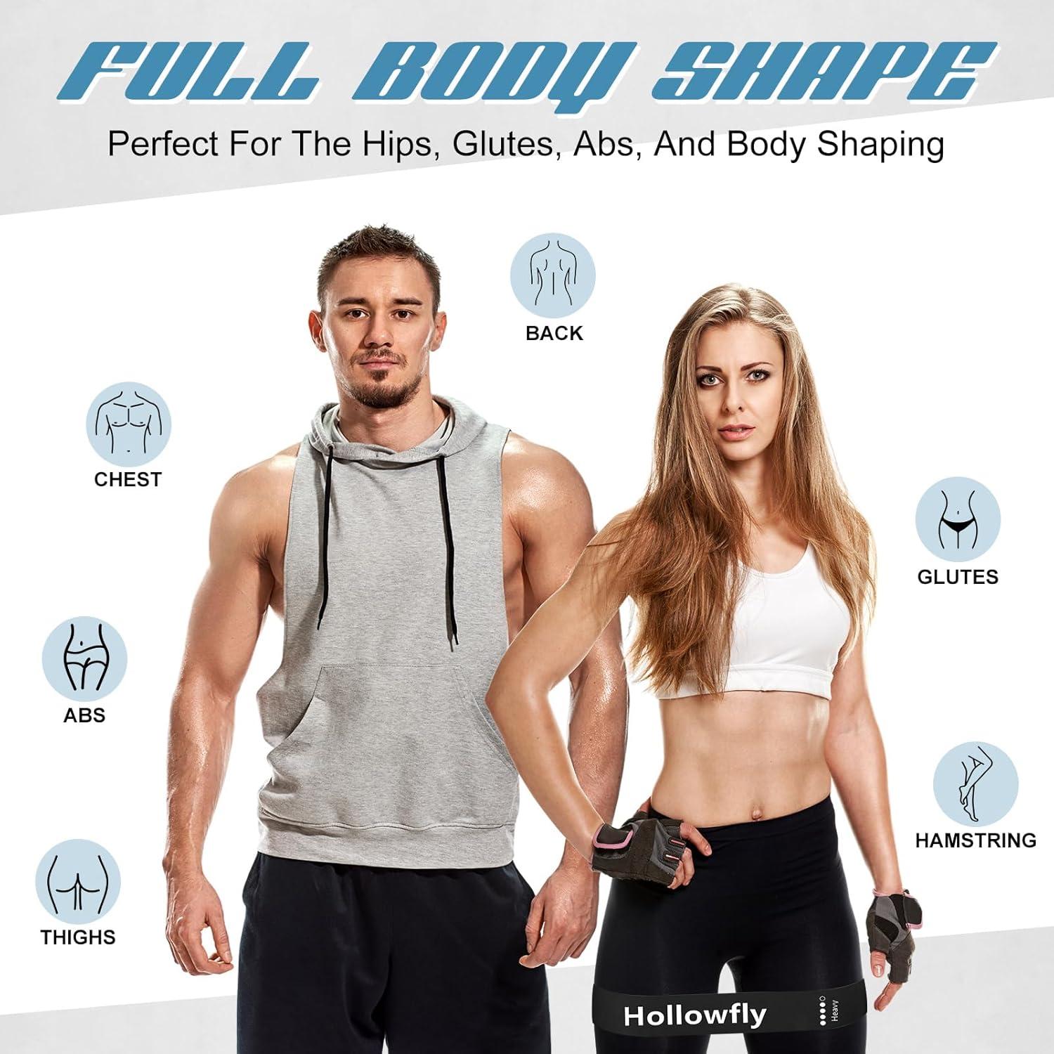 12 Bandas de Resistencia de Láttex Hollowfly para Ejercicio