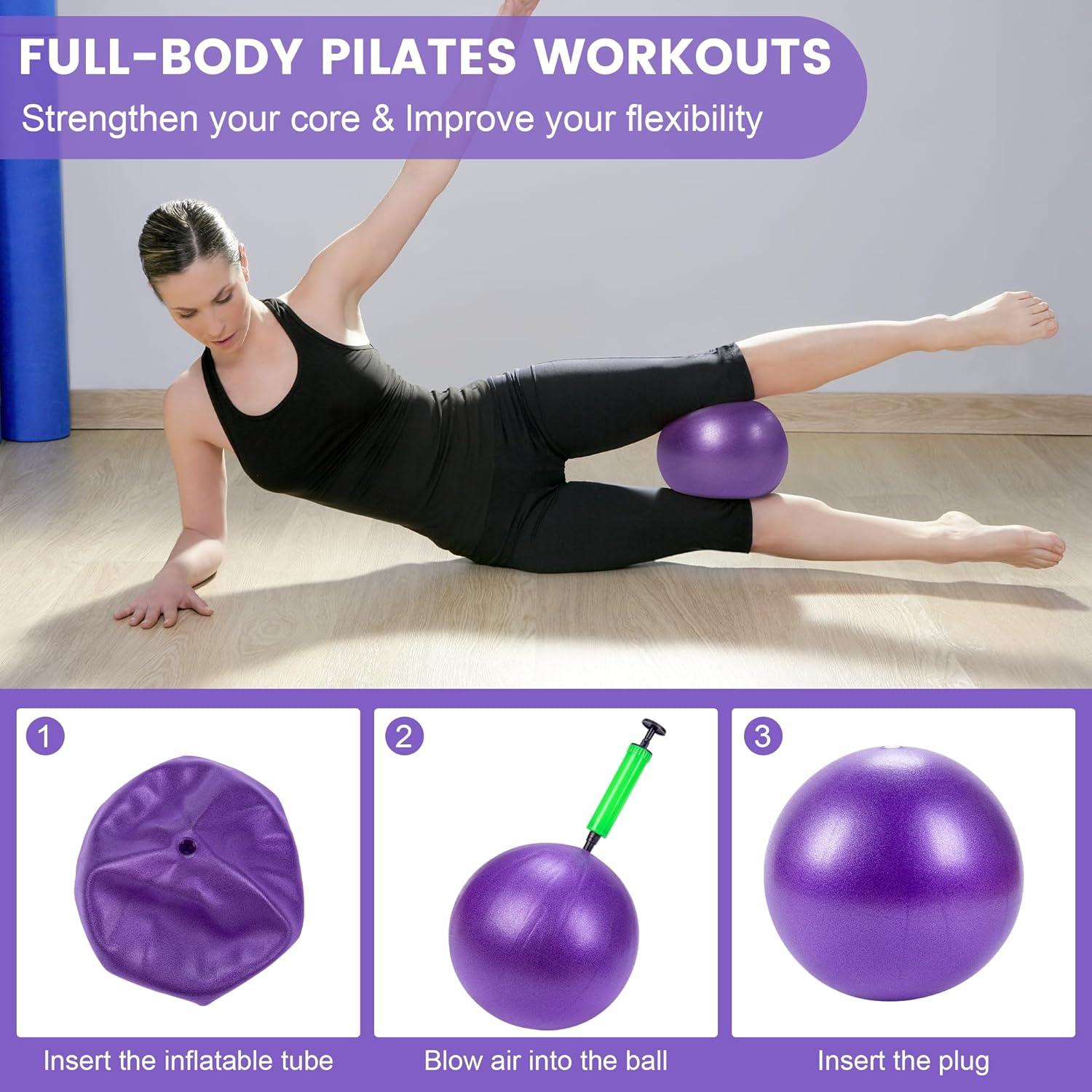 Conjunto de Fitness Pilates 17 Piezas SAMTKA - Anillo y Pelota