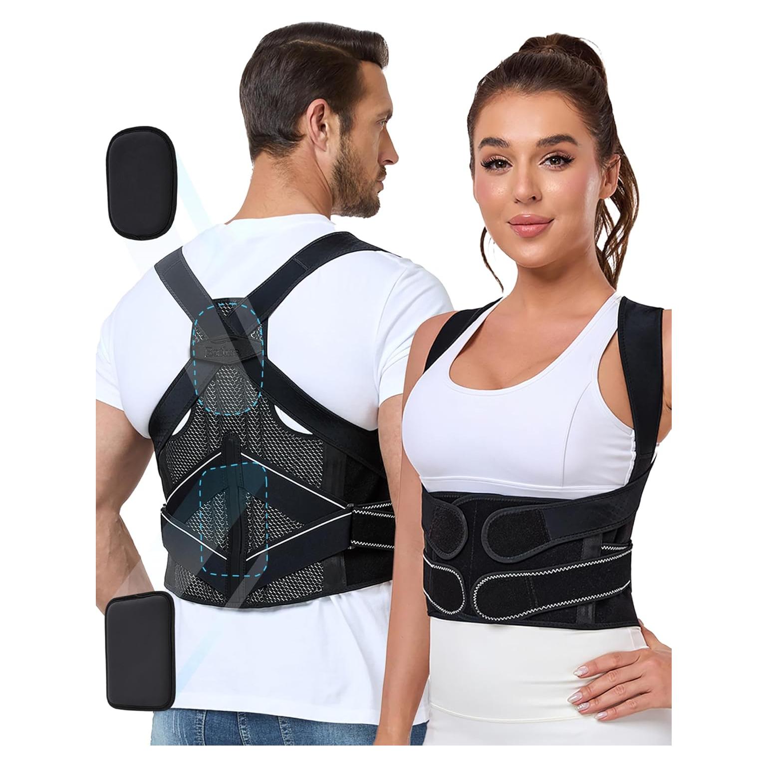 Corrector de Postura Enthra BB003 Unisex Ajustable Negro