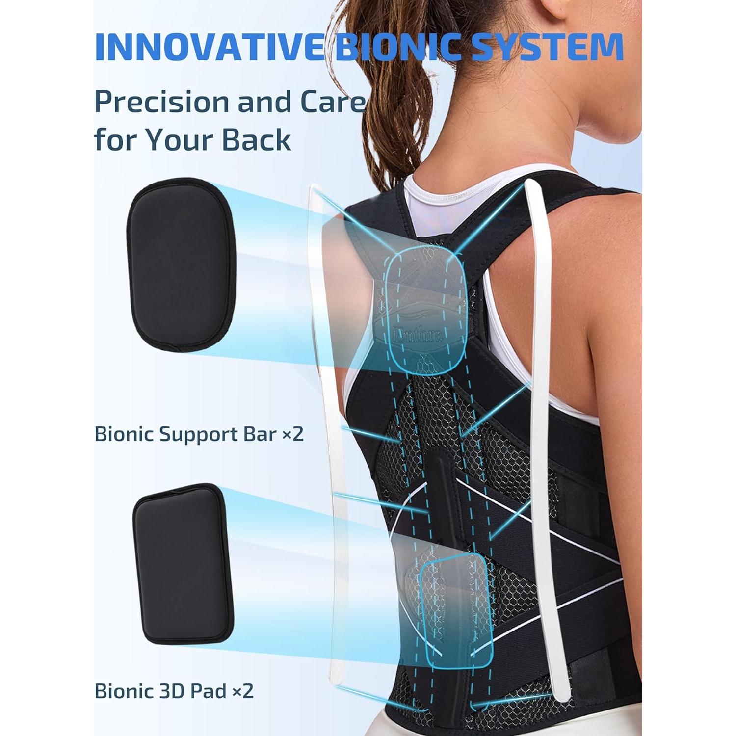 Corrector de Postura Enthra BB003 Unisex Ajustable Negro