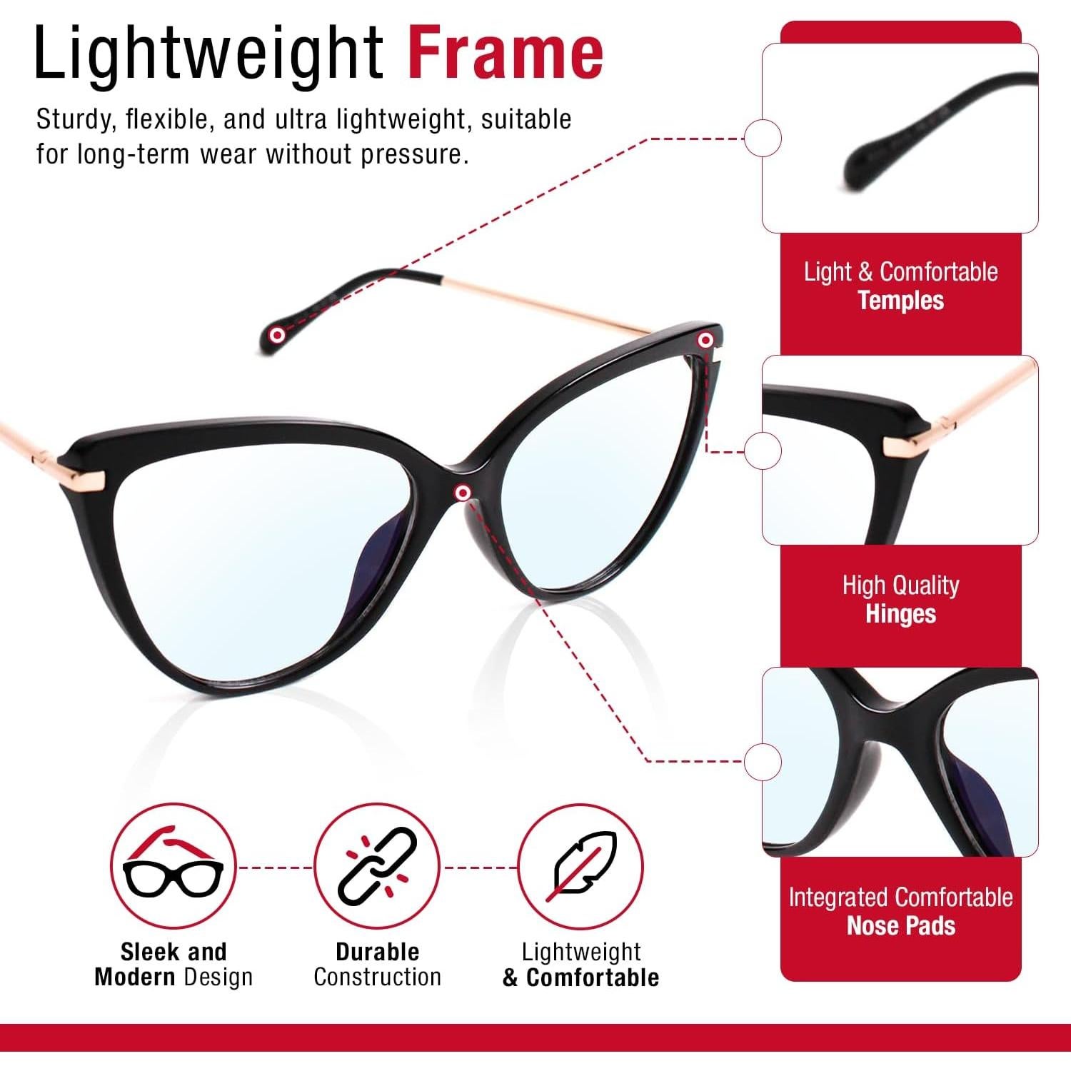 Gafas de Luz Azul Eclipse Optics para Mujeres - Protección Ocular